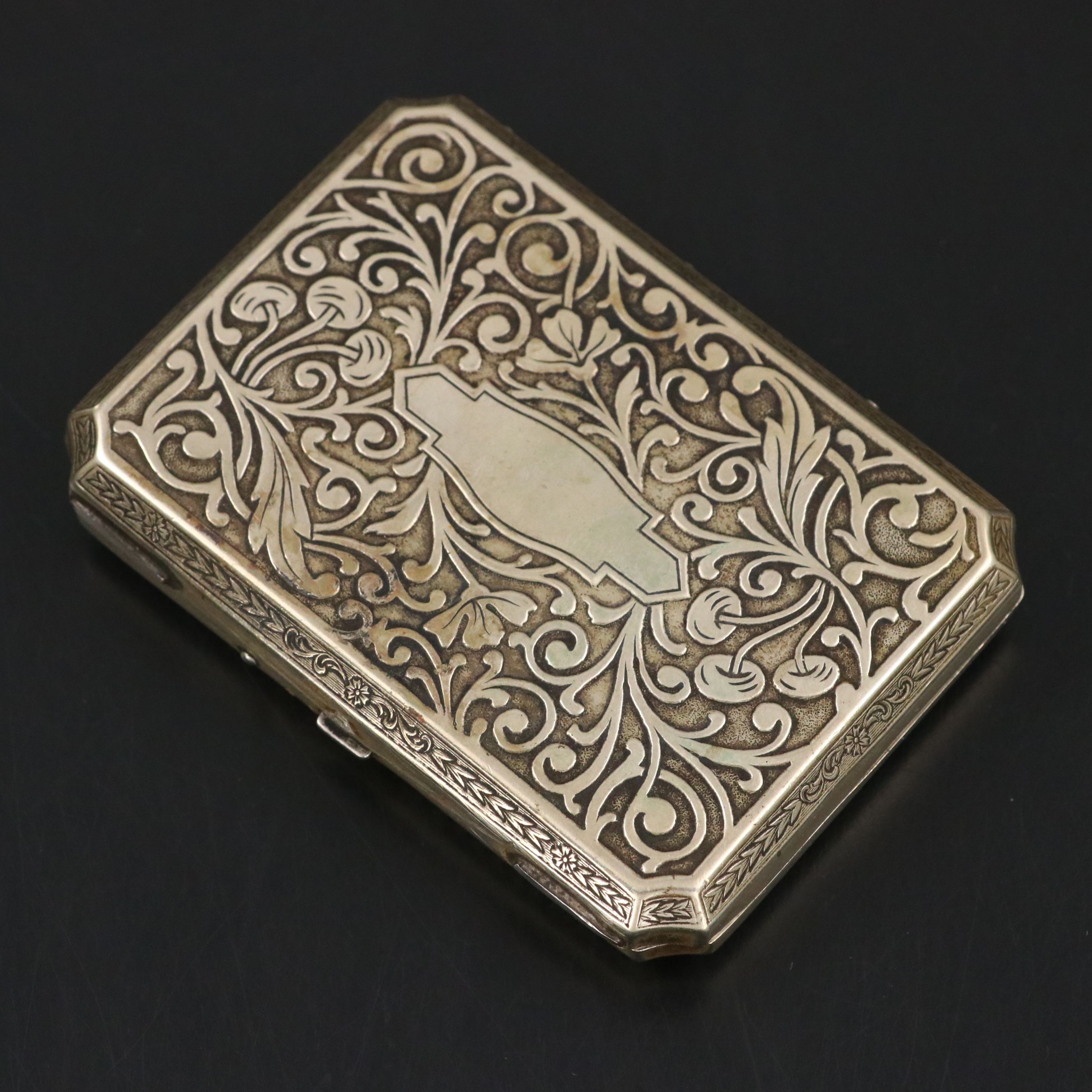 Victorian Style Repoussé Metal Hinged Box