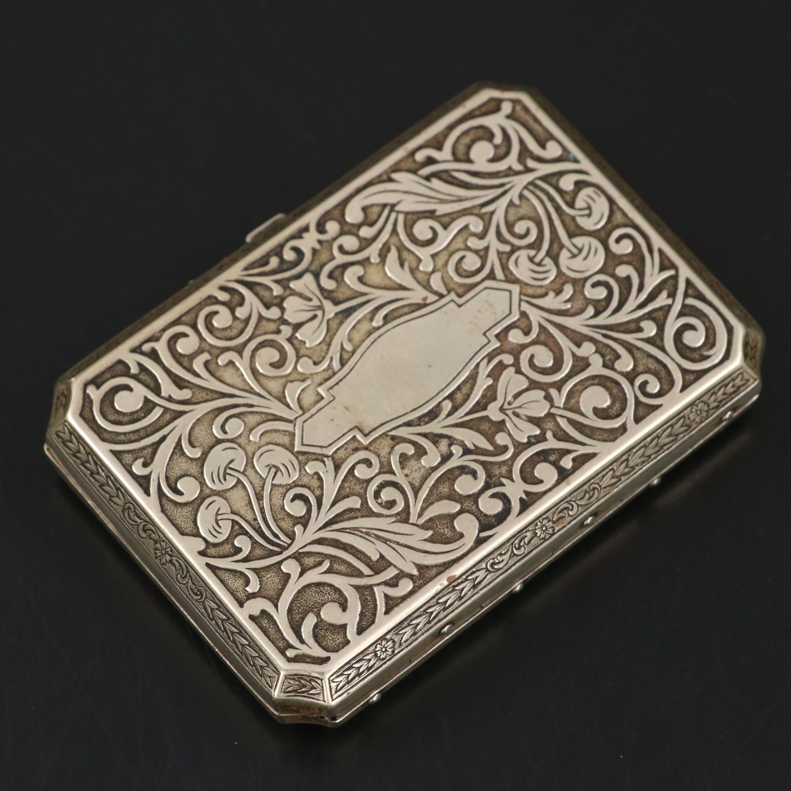 Victorian Style Repoussé Metal Hinged Box