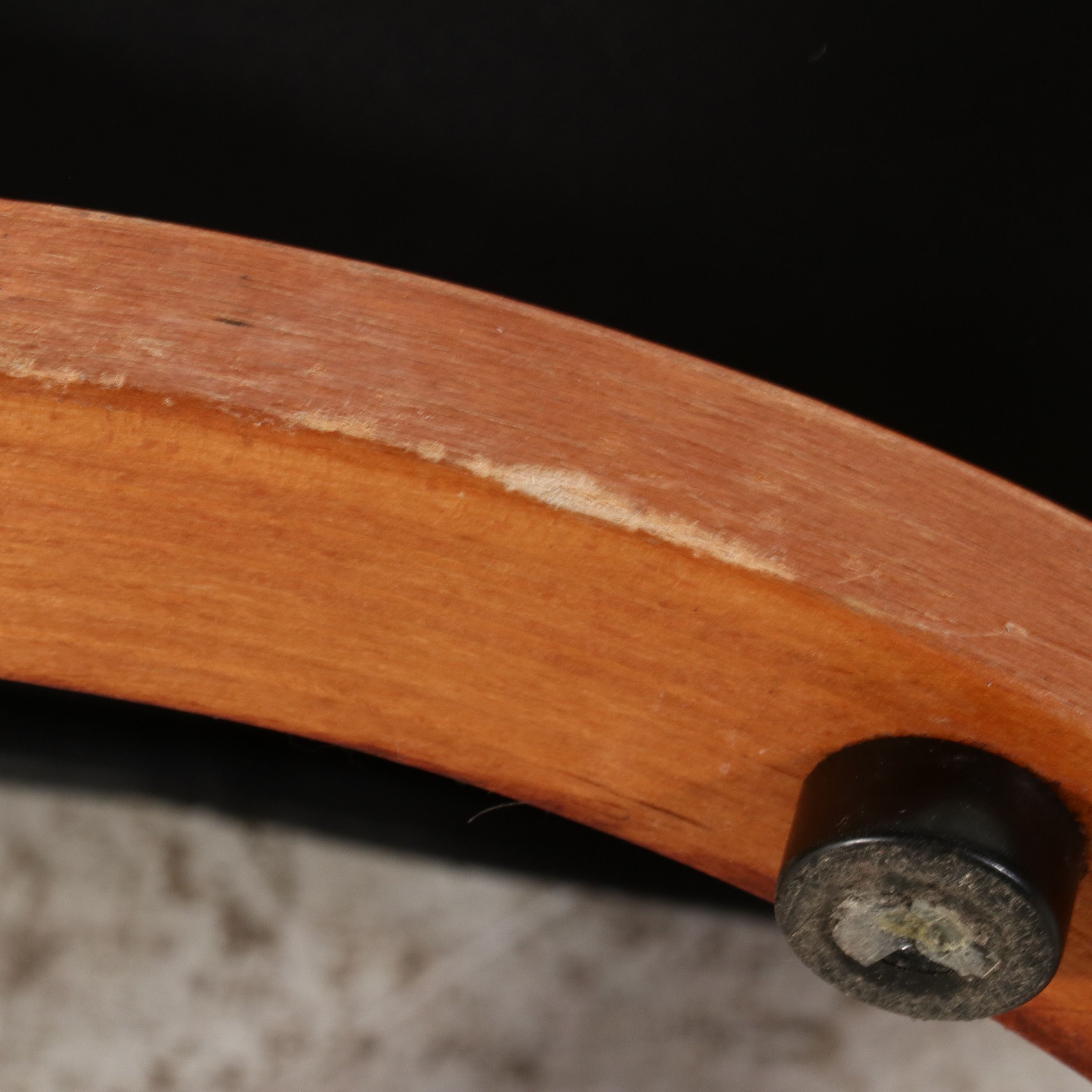 Ekornes Inspired Danish Modern Style Leather Lounge Chair and Ottoman