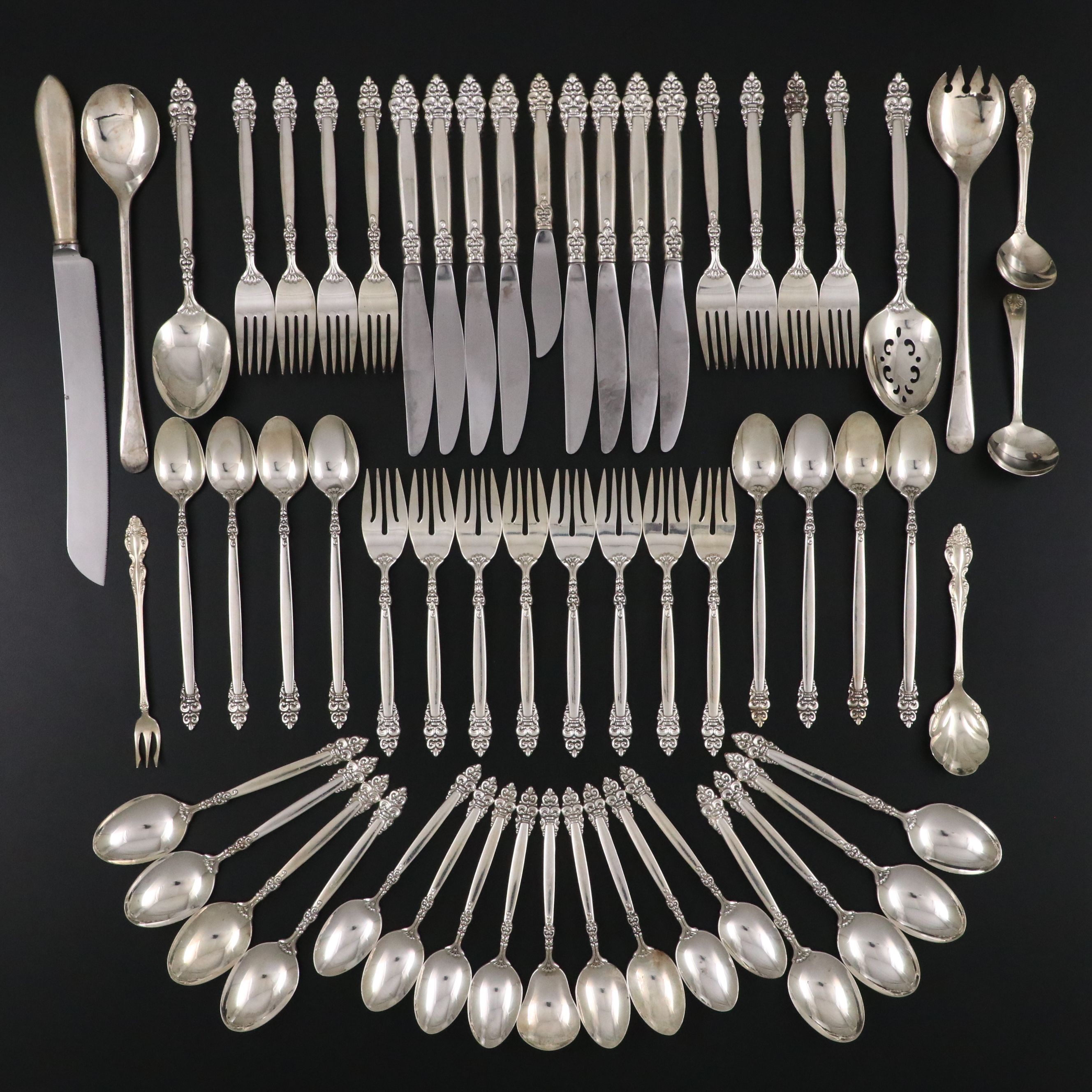 Oneida Community "Spanish Crown" Silver Plate Flatware