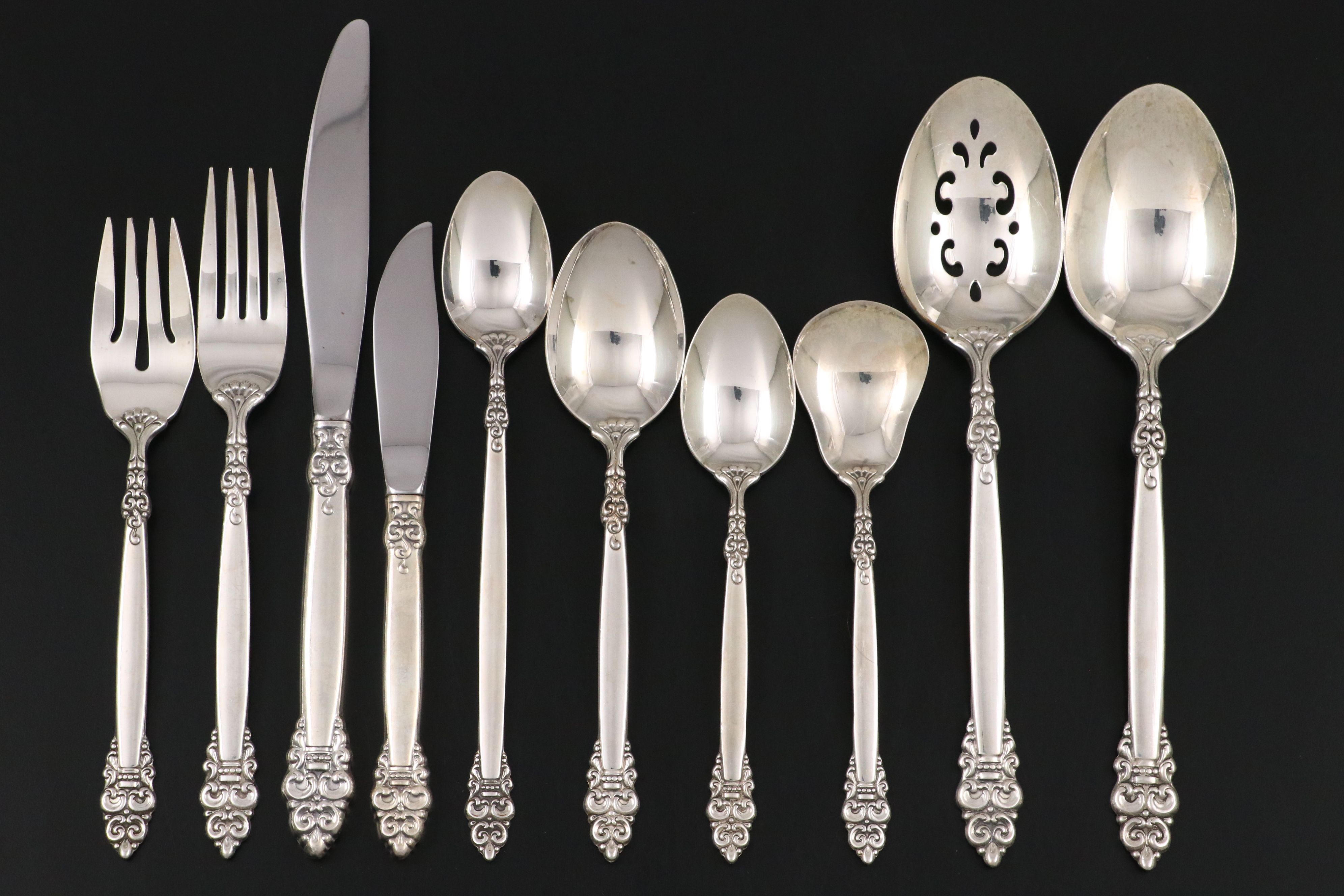 Oneida Community "Spanish Crown" Silver Plate Flatware
