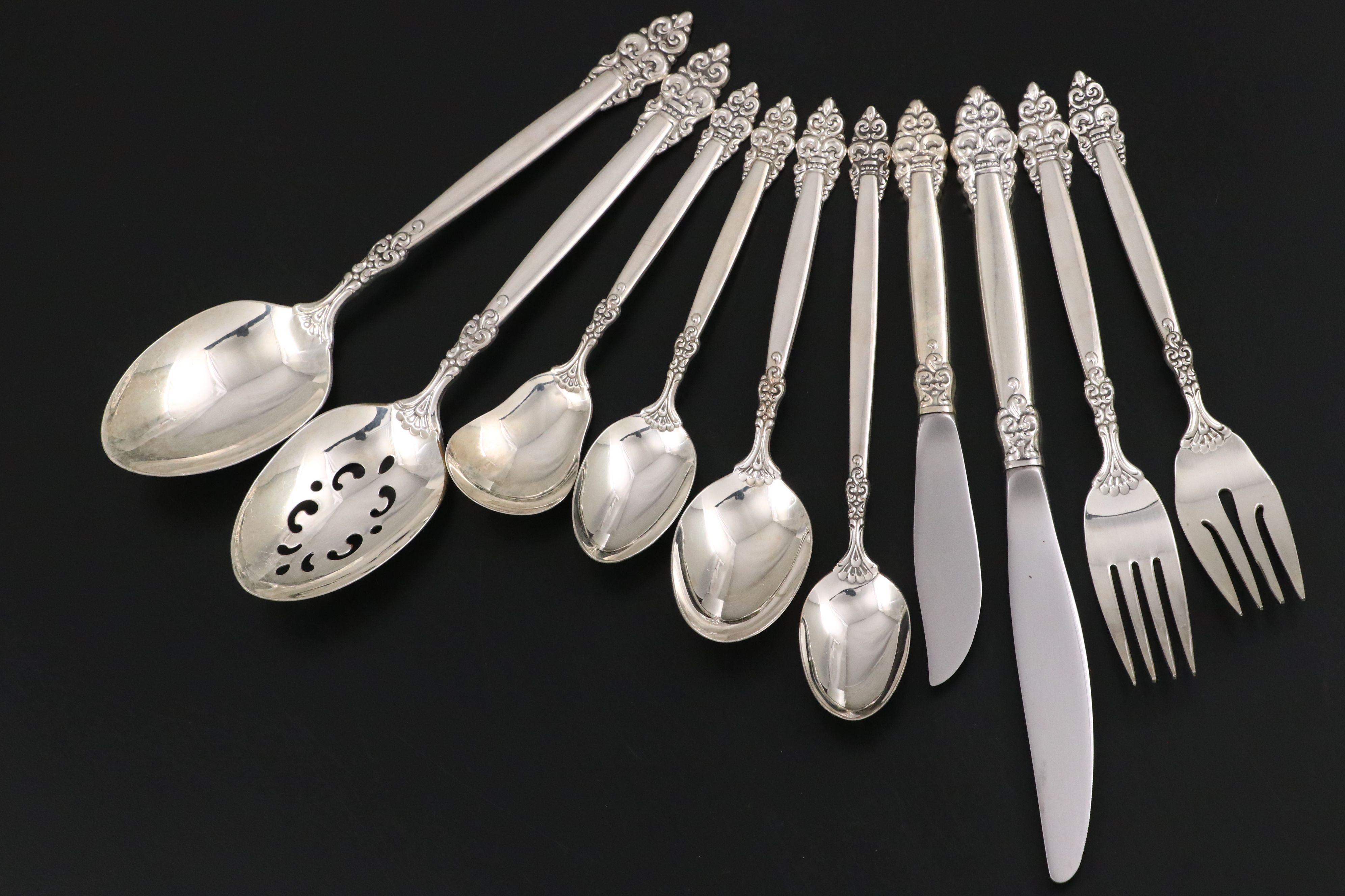 Oneida Community "Spanish Crown" Silver Plate Flatware