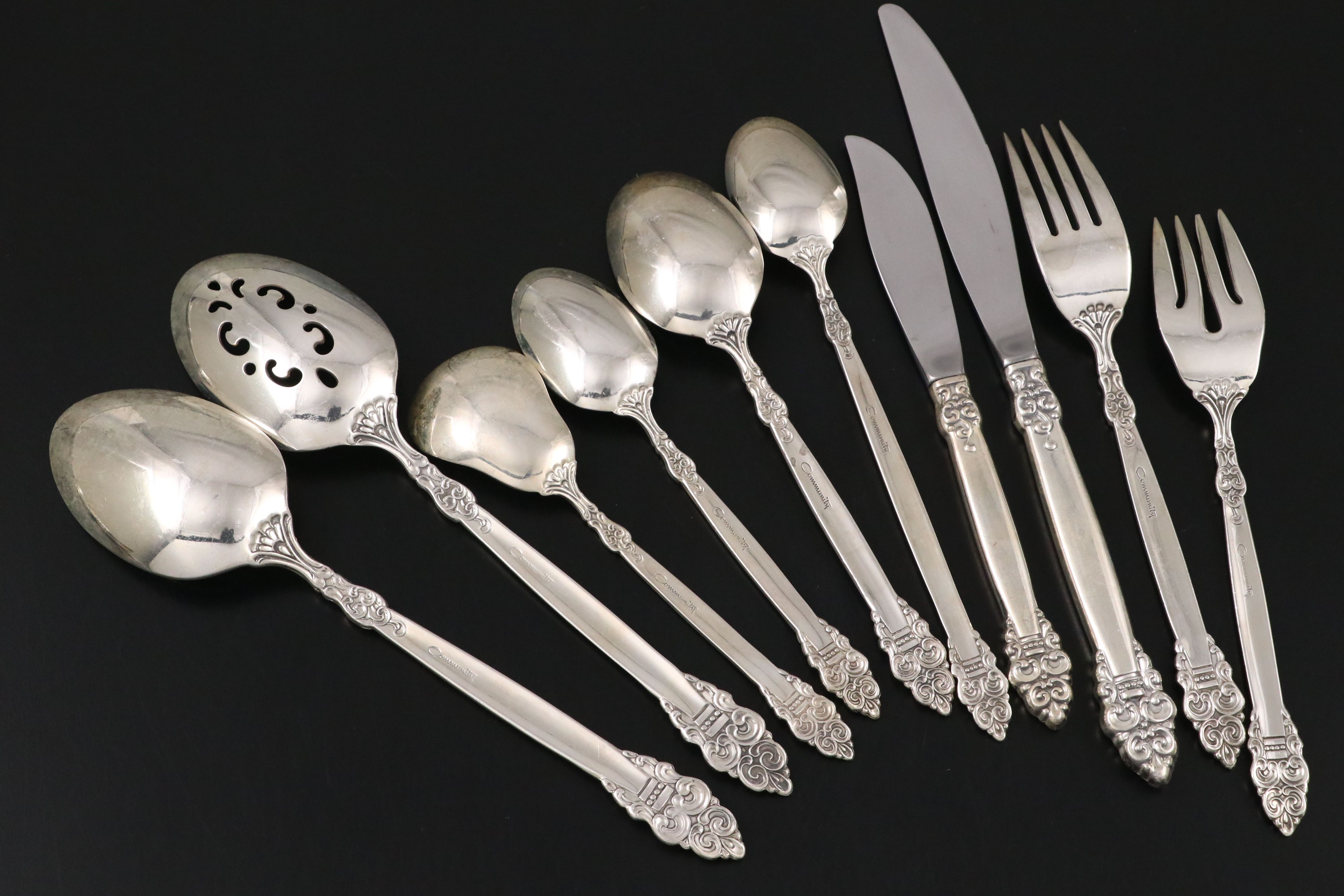Oneida Community "Spanish Crown" Silver Plate Flatware