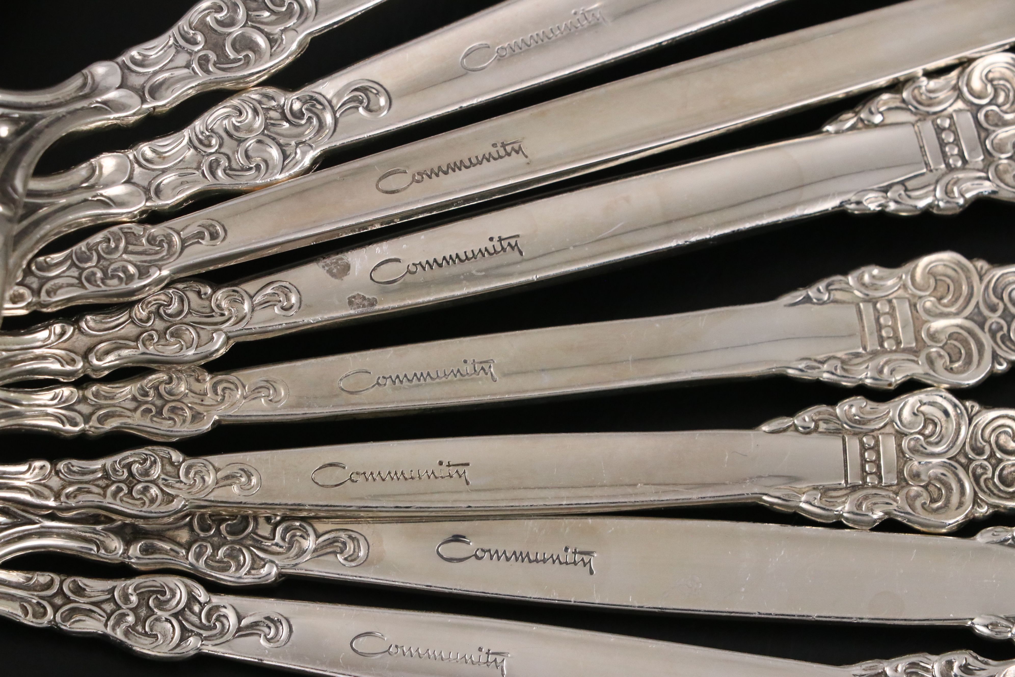 Oneida Community "Spanish Crown" Silver Plate Flatware
