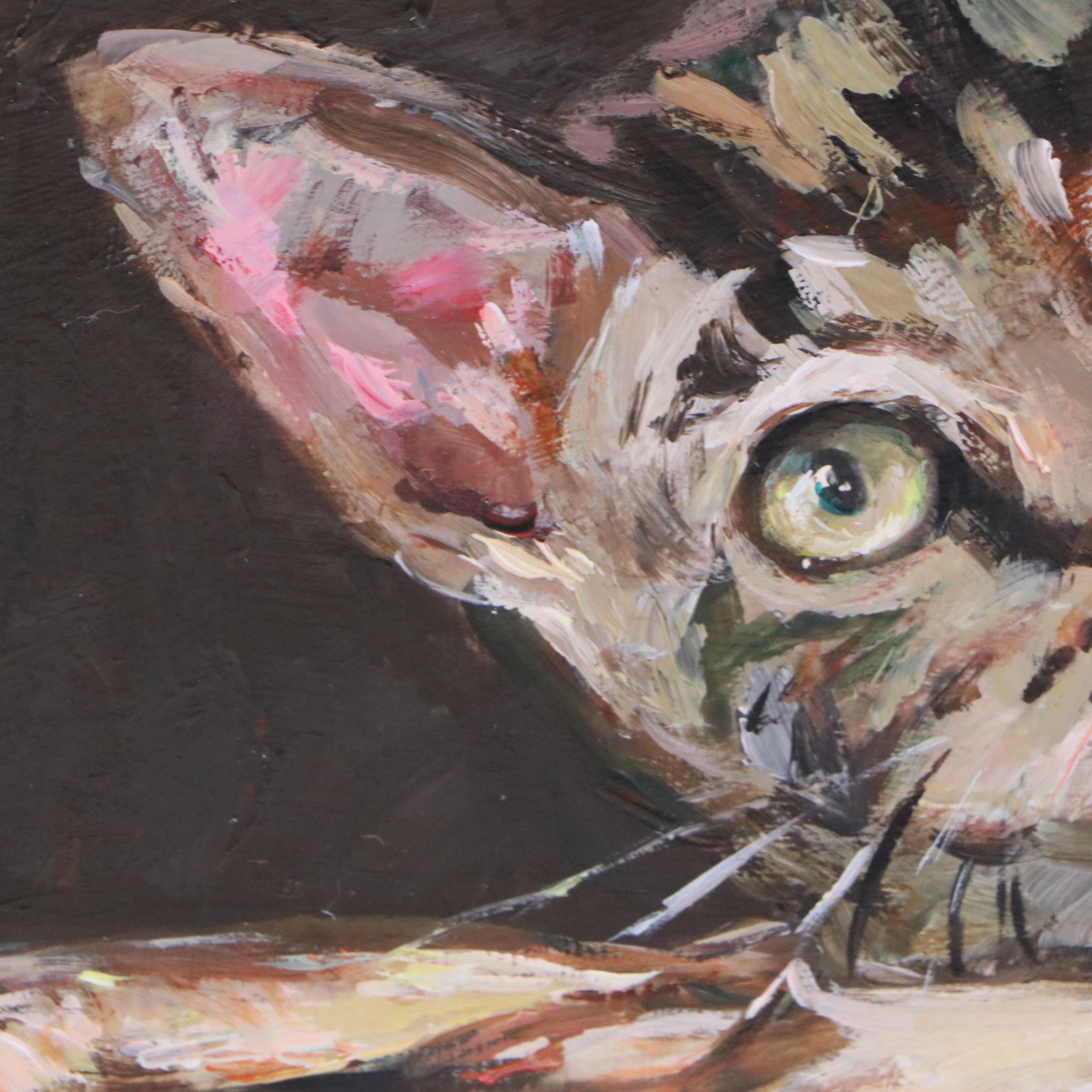 Adam Deda Oil Painting of Cat "The Busybody," 2026