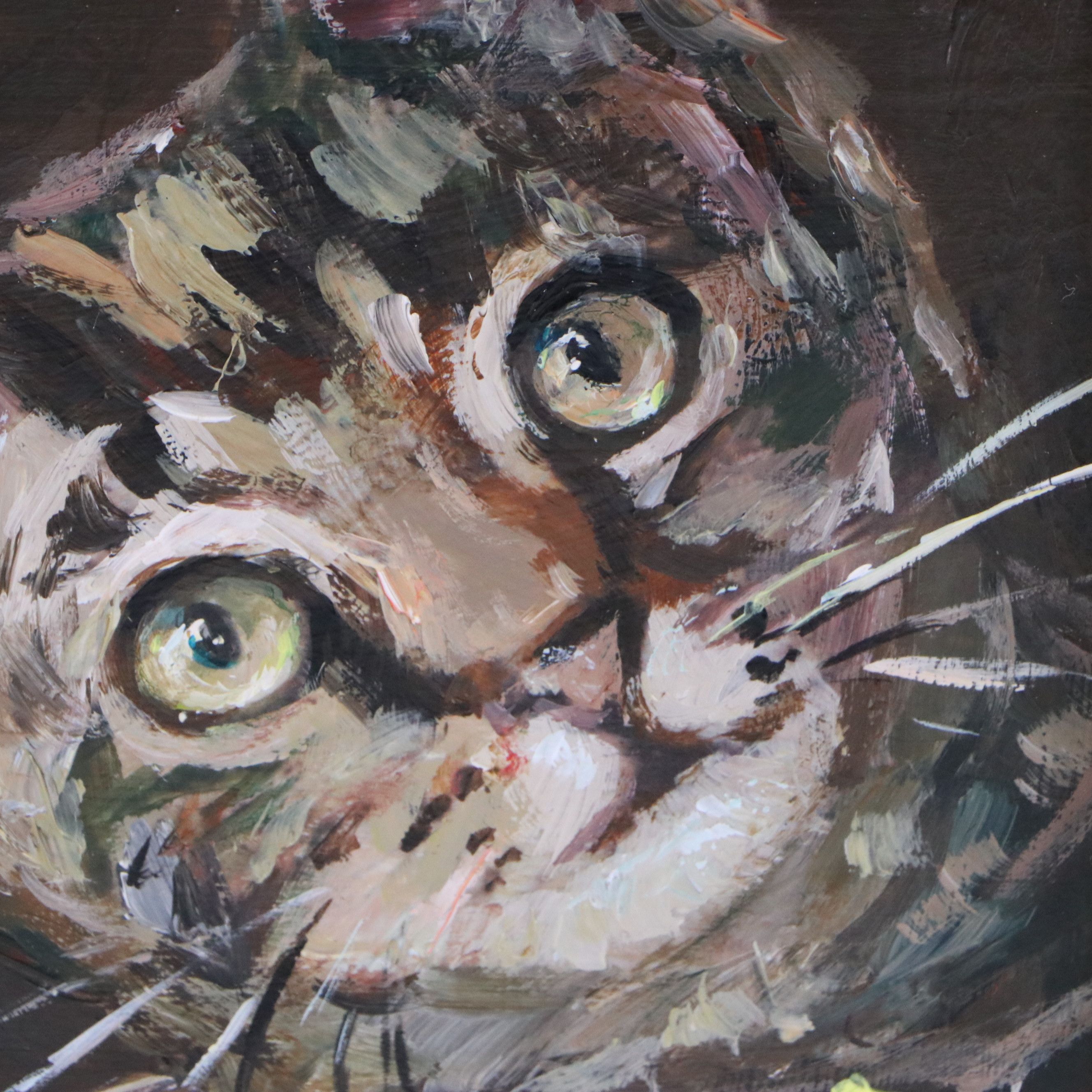 Adam Deda Oil Painting of Cat "The Busybody," 2026