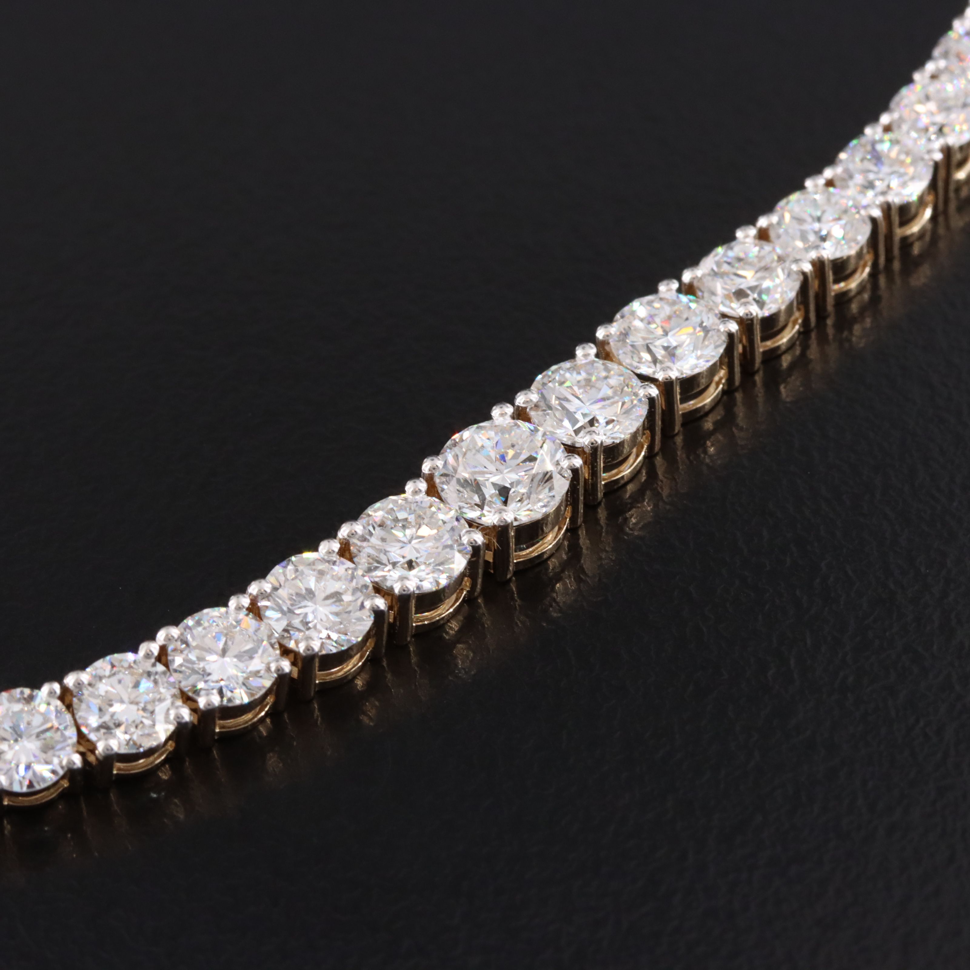 14K 17.07 CTW Lab Grown Diamond Riviére Necklace