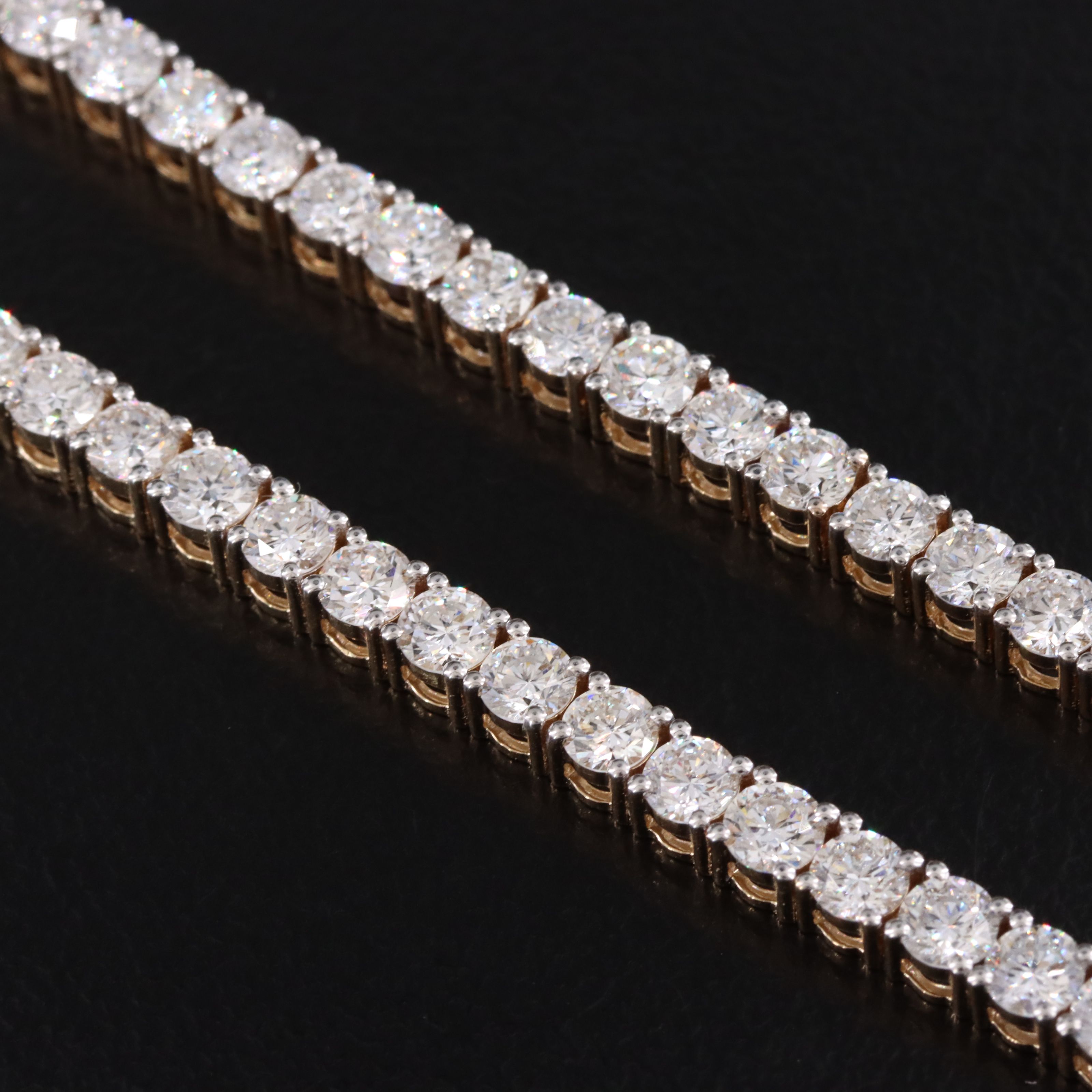 14K 17.07 CTW Lab Grown Diamond Riviére Necklace