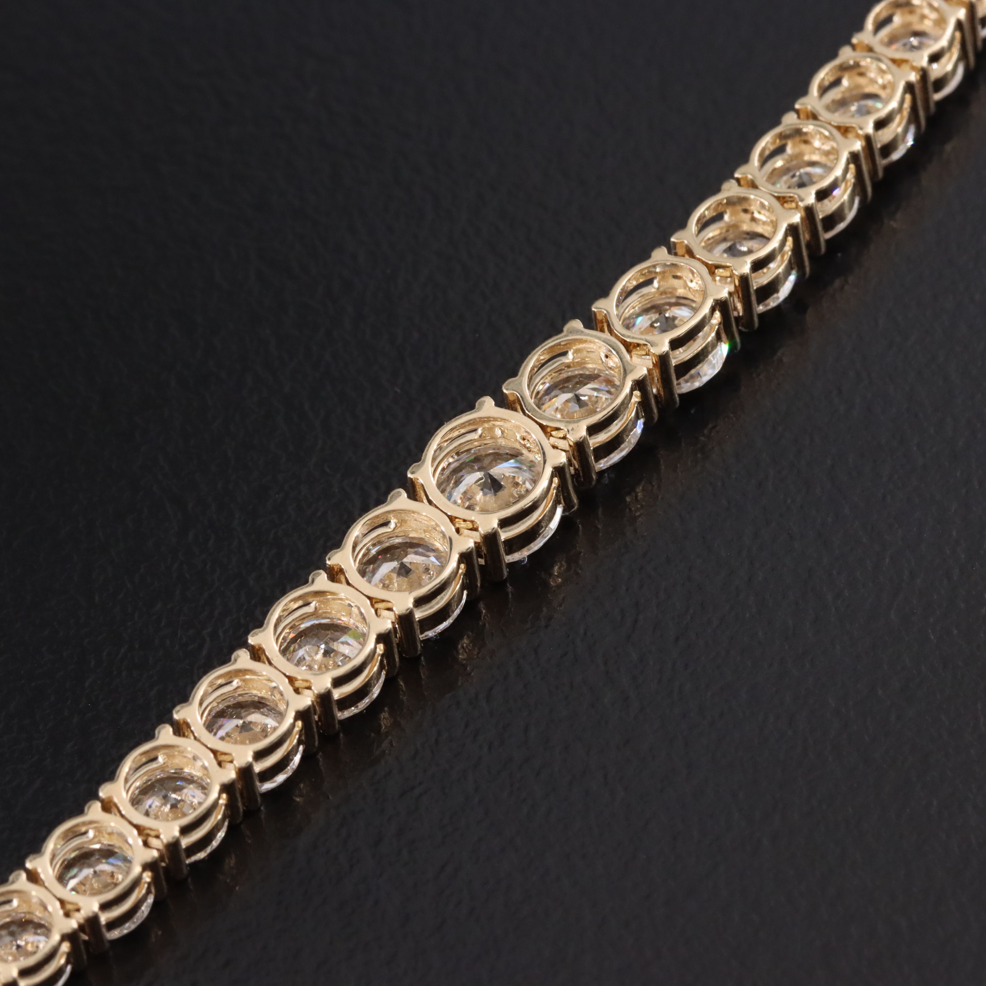 14K 17.07 CTW Lab Grown Diamond Riviére Necklace