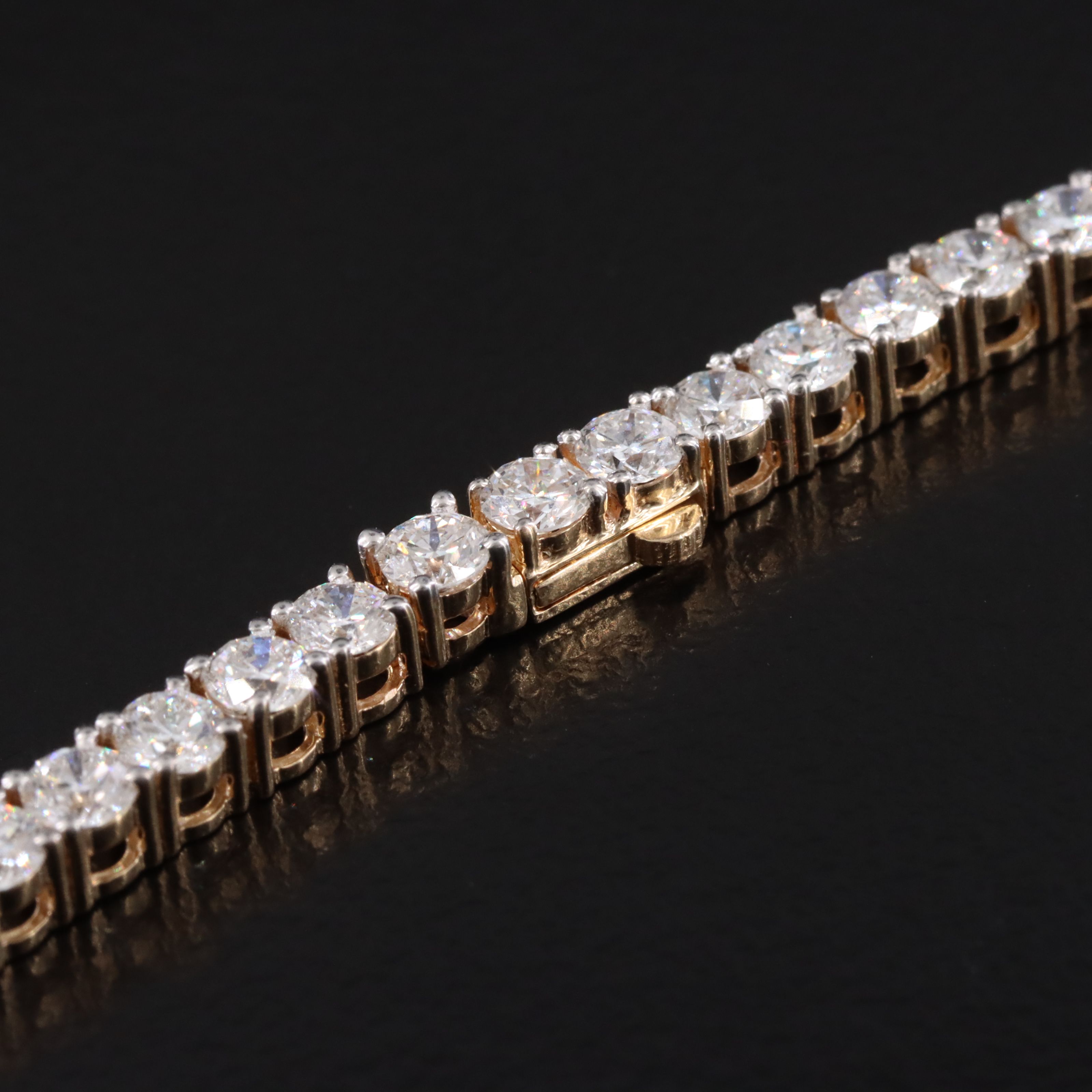 14K 17.07 CTW Lab Grown Diamond Riviére Necklace