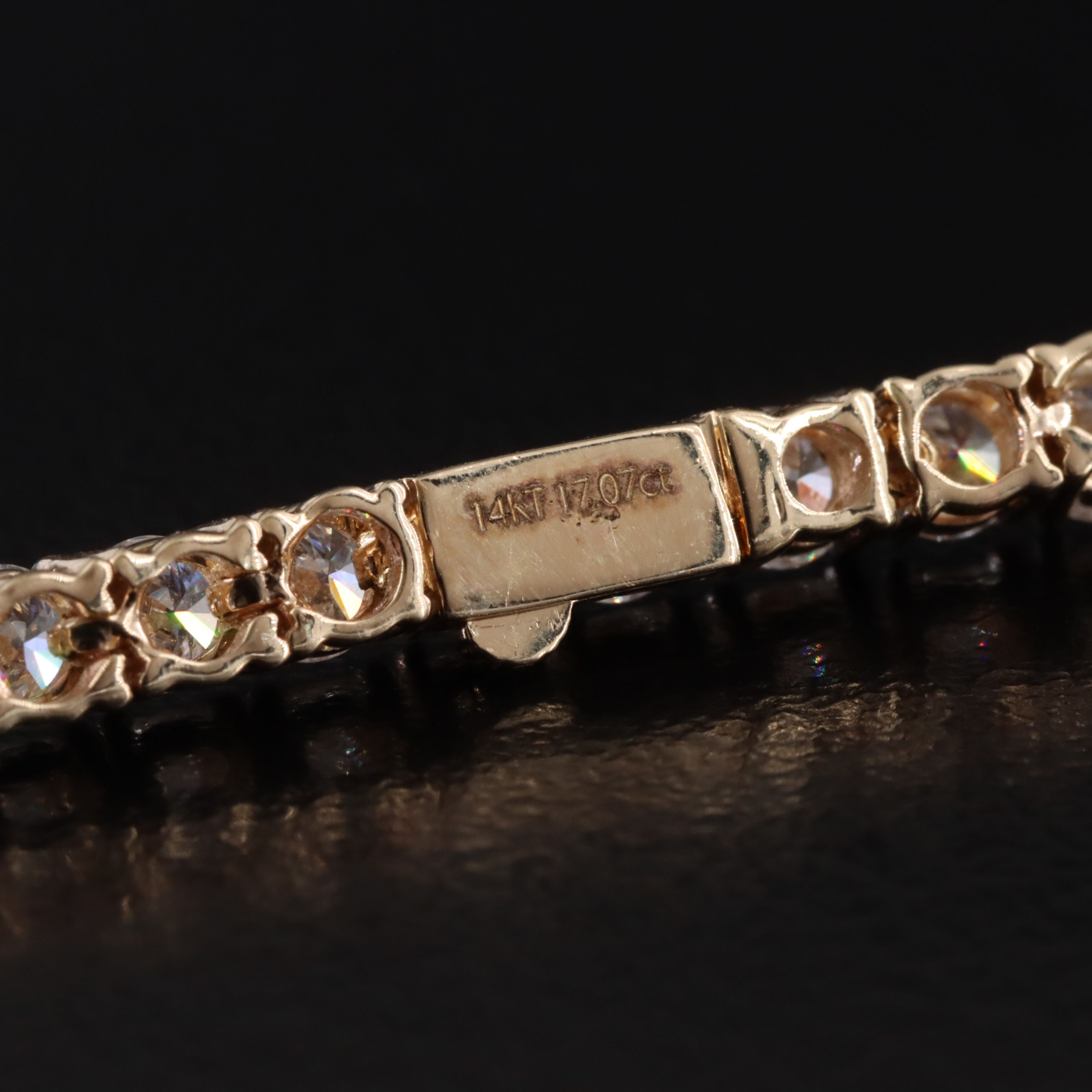 14K 17.07 CTW Lab Grown Diamond Riviére Necklace