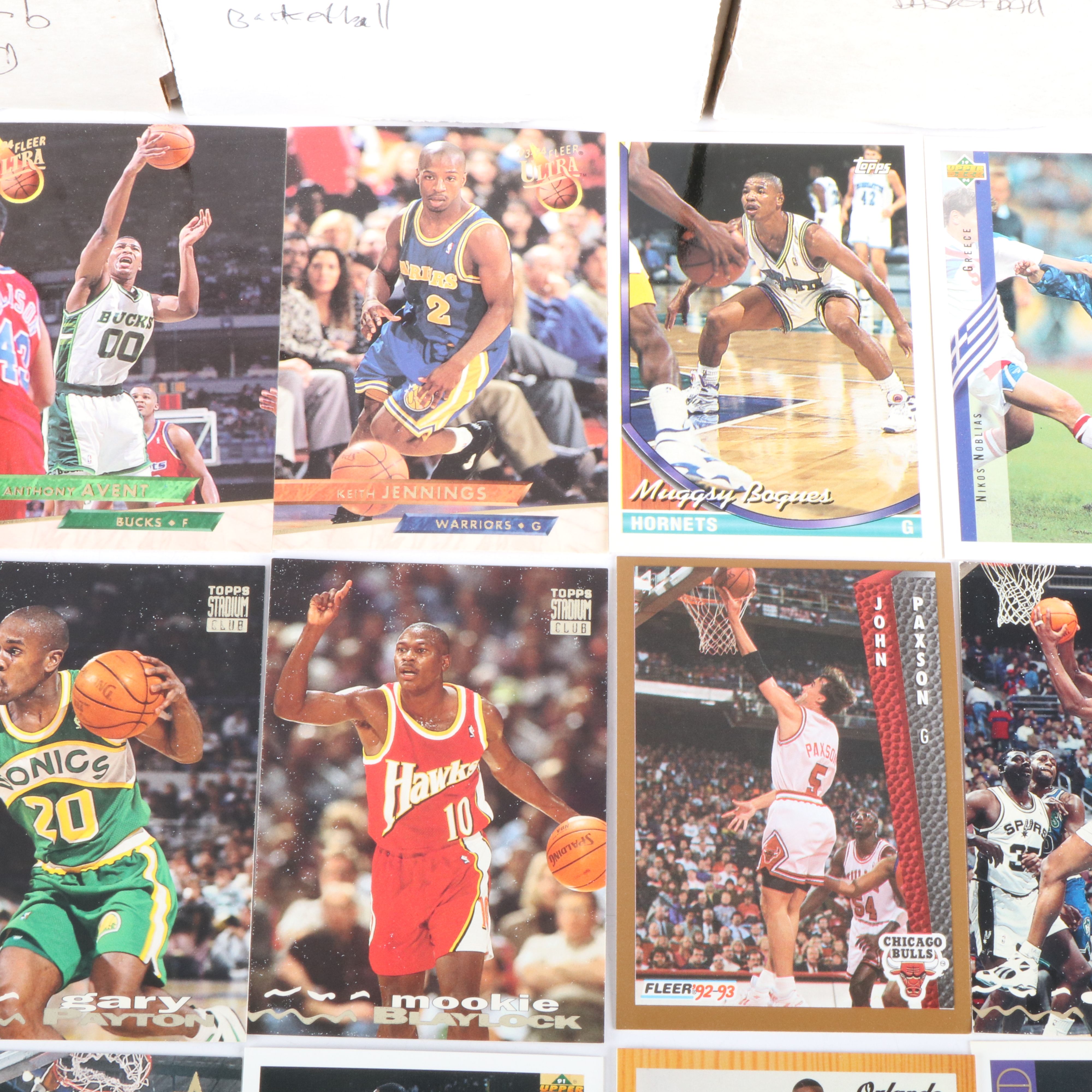 Five Boxes of Basketball and Some Soccer Cards, 1990s, Approximately 3,500 Cards