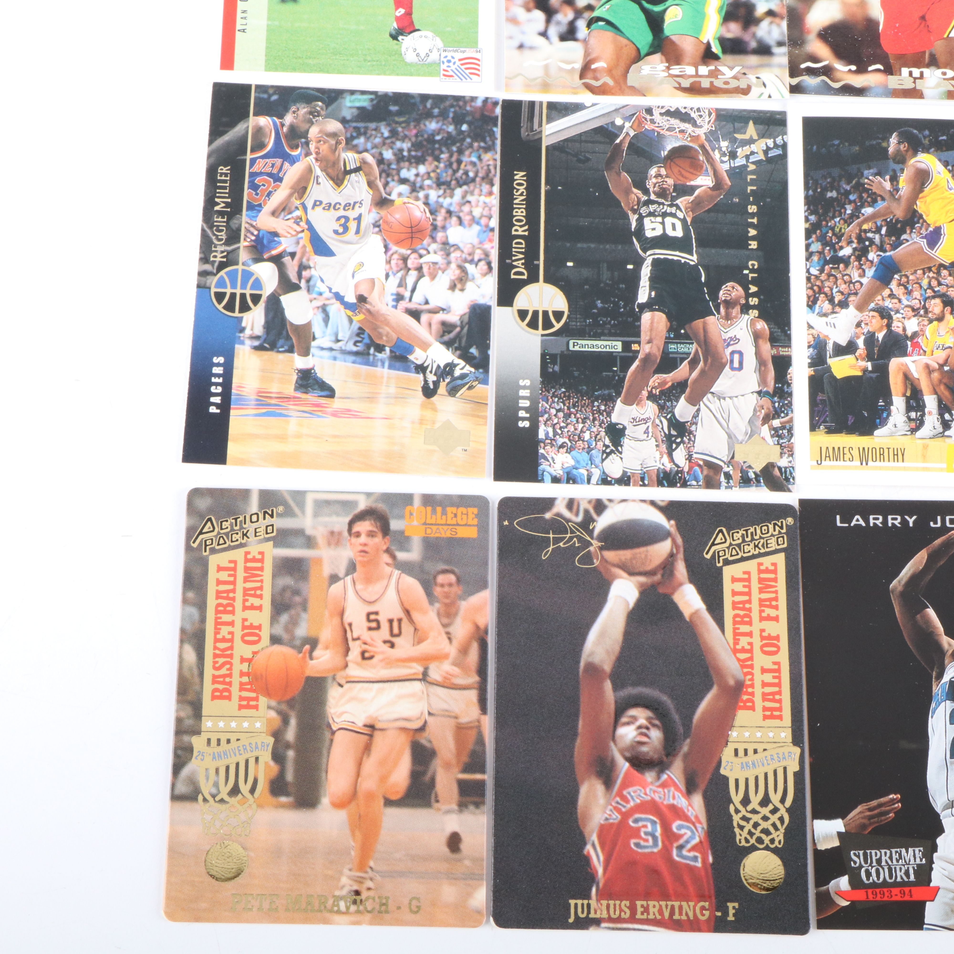 Five Boxes of Basketball and Some Soccer Cards, 1990s, Approximately 3,500 Cards