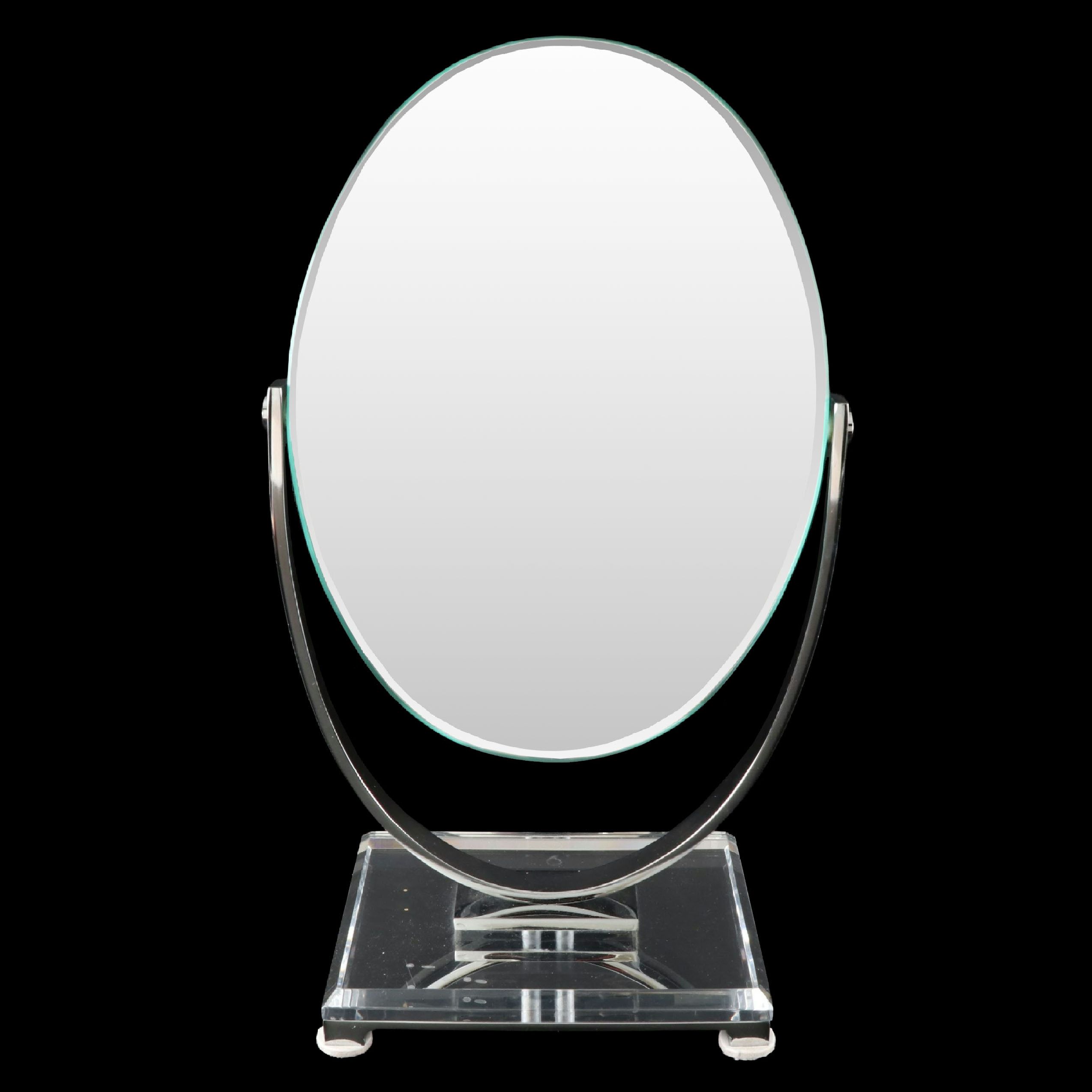 Minimalist Style Double Sided Tabletop Vanity Mirror