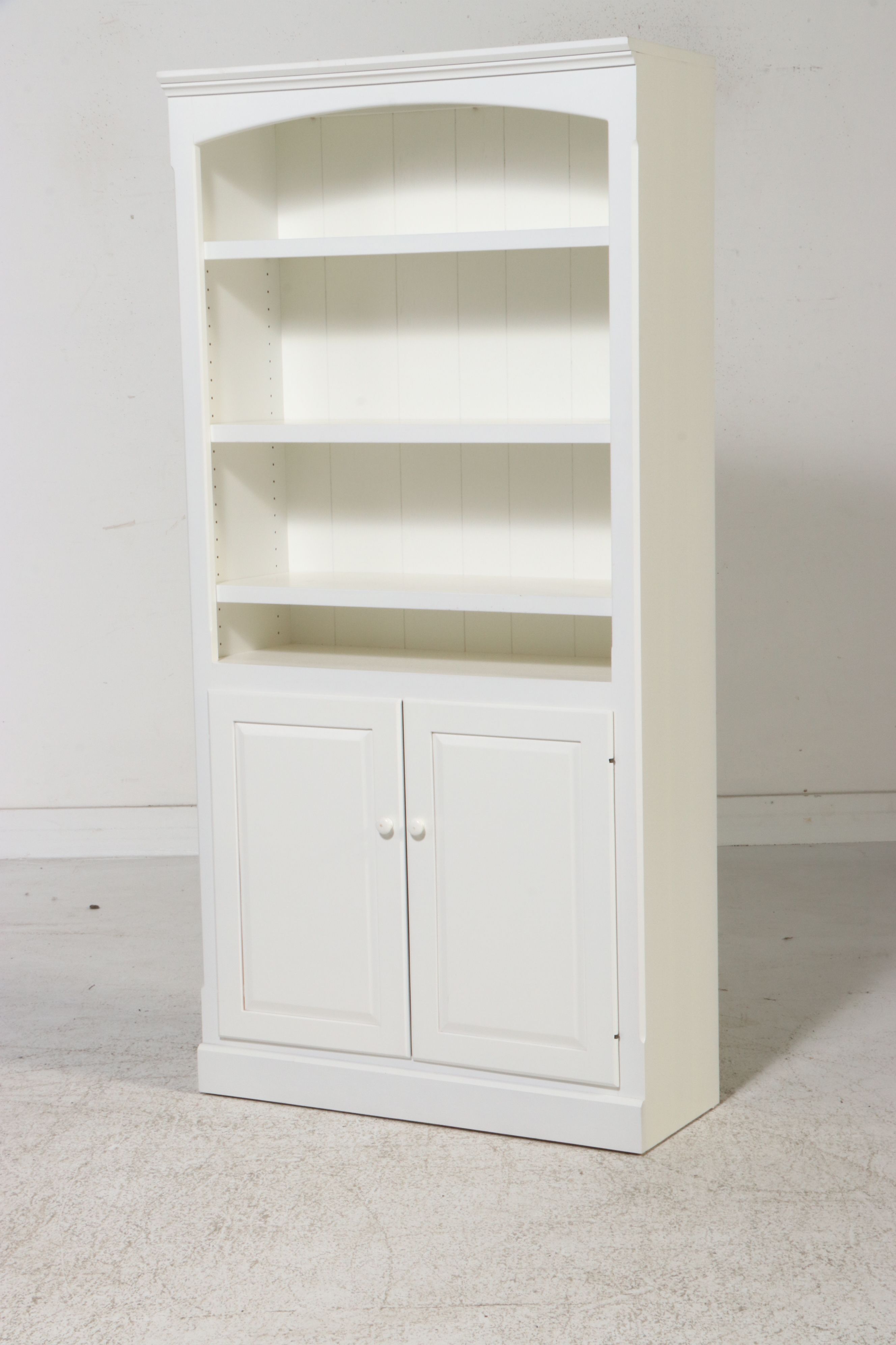 Contemporary Three-Piece Painted Modular Bookcase
