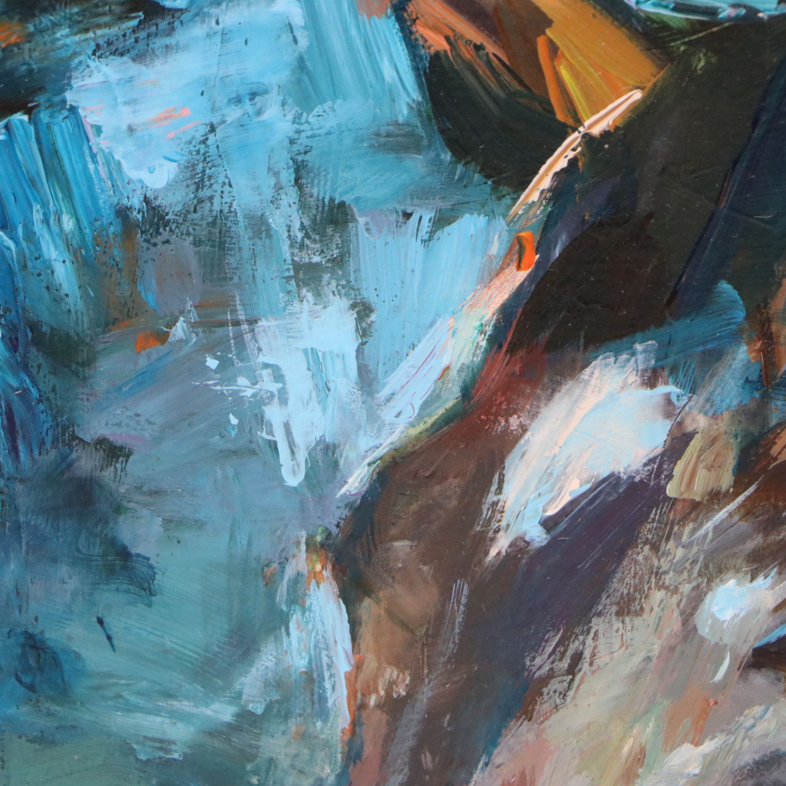 A. Rey Equine Portrait Oil Painting "Blaze," 2025