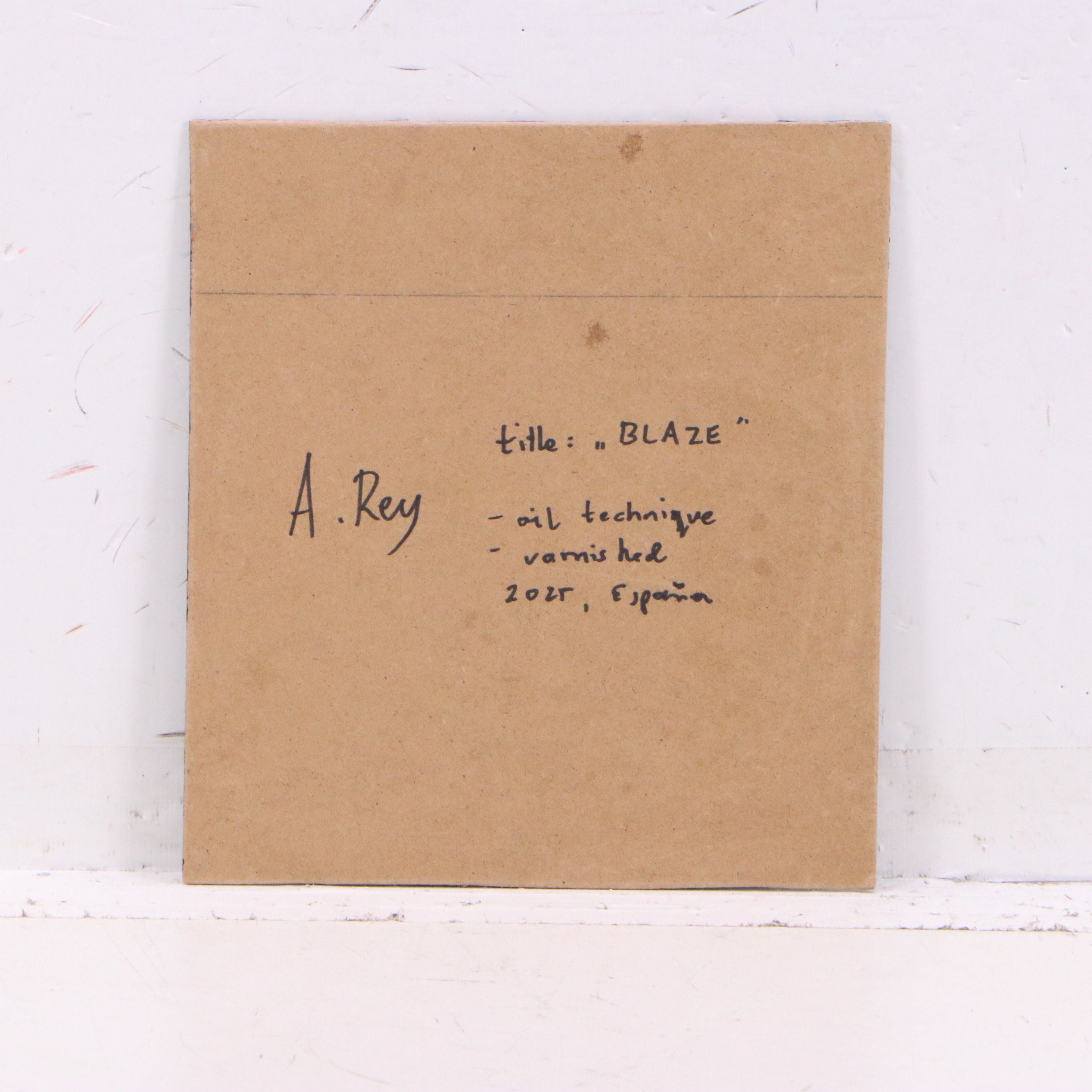 A. Rey Equine Portrait Oil Painting "Blaze," 2025