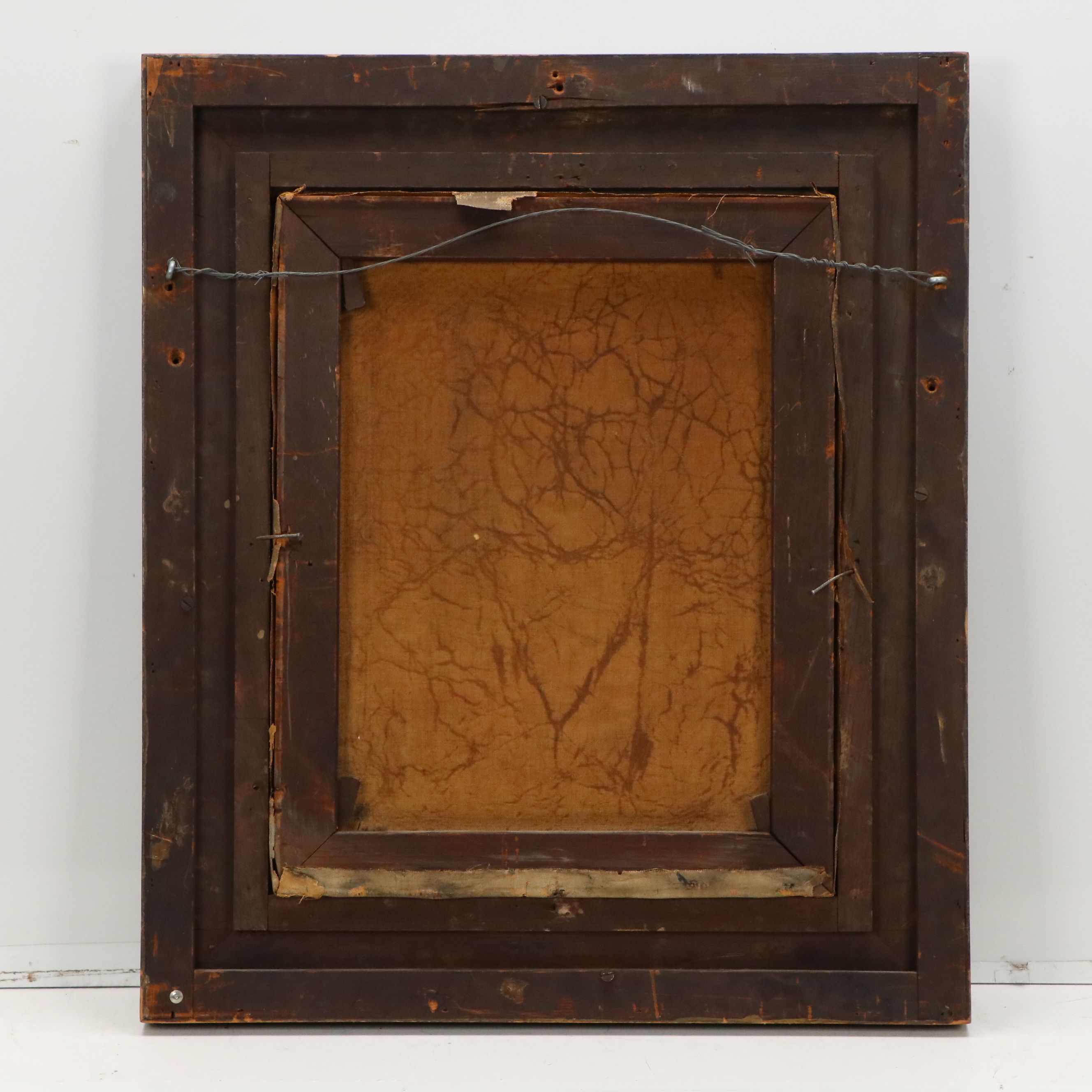 Arthur R. Freedlander Oil Portrait of Young Child in White, Early 20th Century