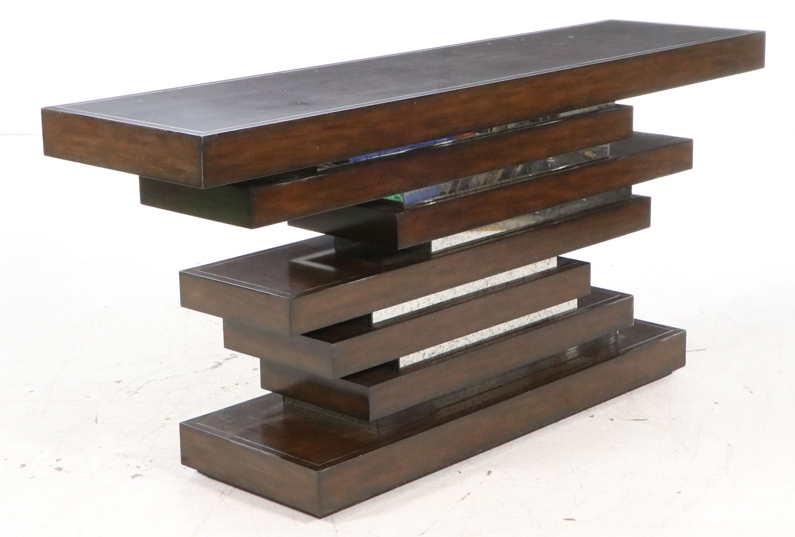 Contemporary Modern Tiered Console Table