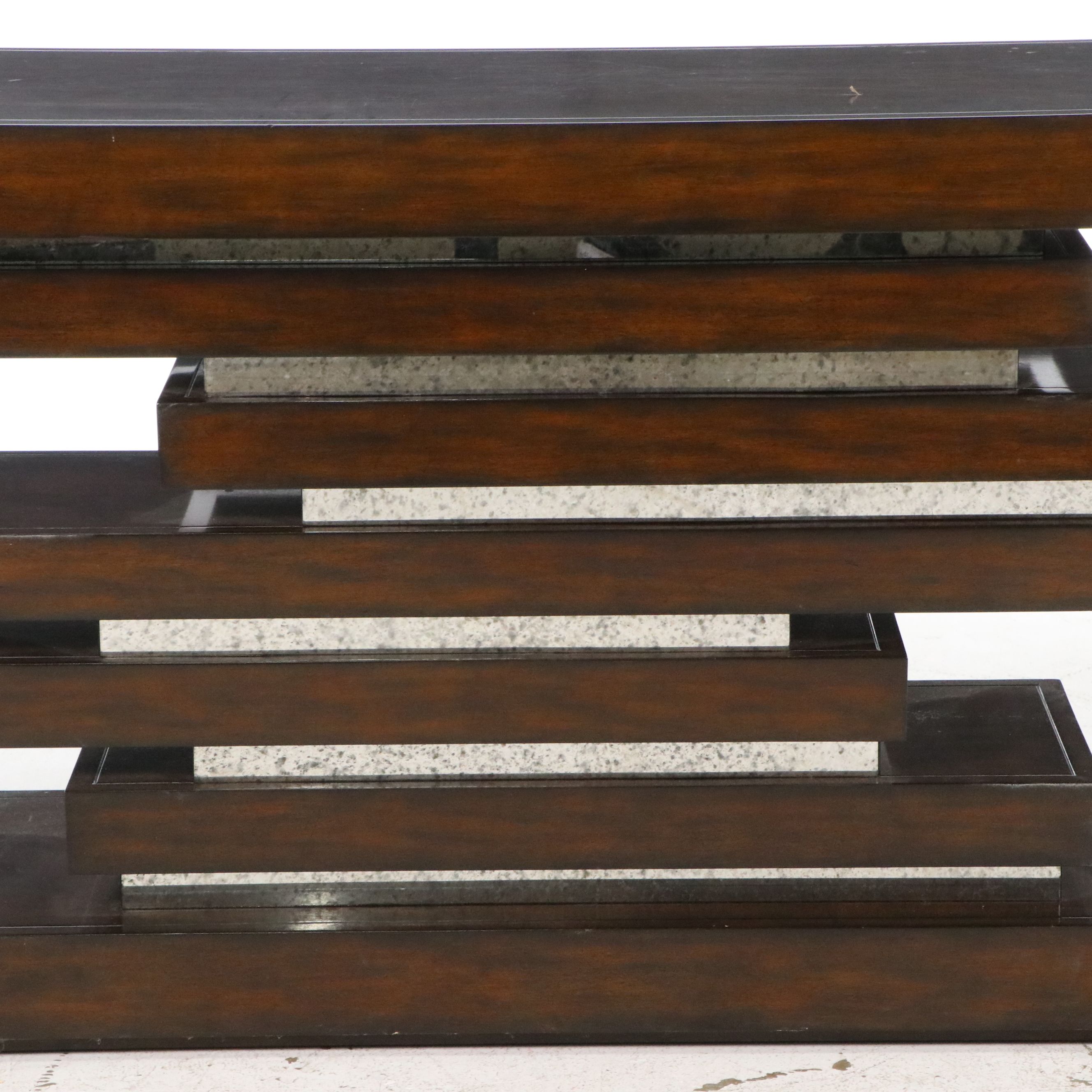 Contemporary Modern Tiered Console Table