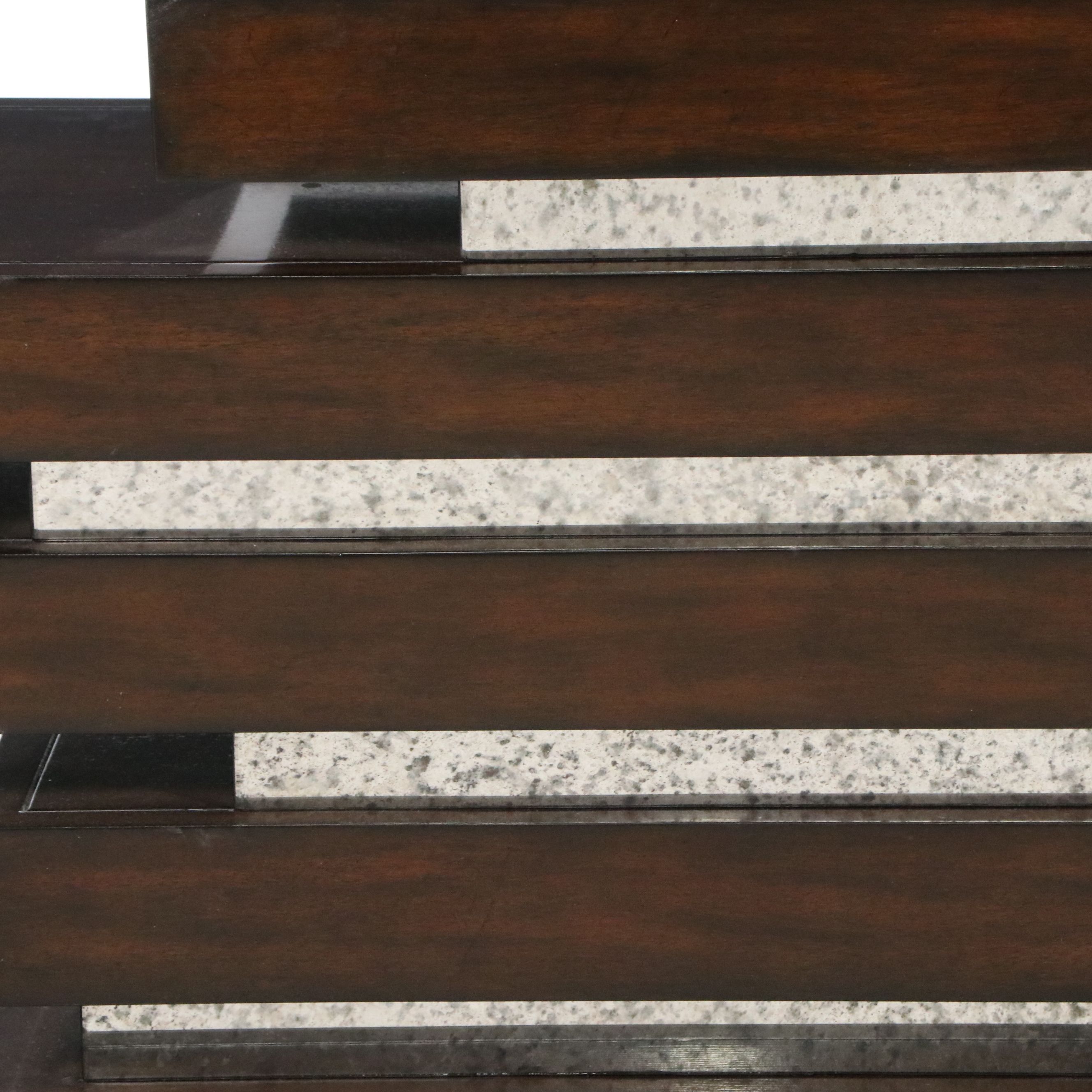 Contemporary Modern Tiered Console Table