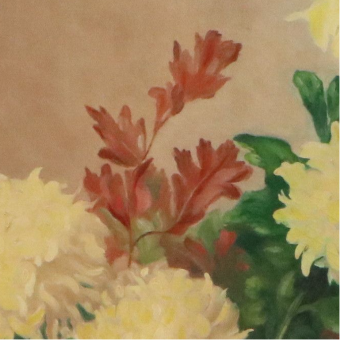 Martha Phillips Floral Still Life Oil Painting, Circa Mid-20th Century