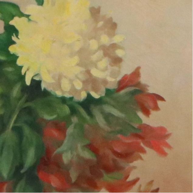 Martha Phillips Floral Still Life Oil Painting, Circa Mid-20th Century
