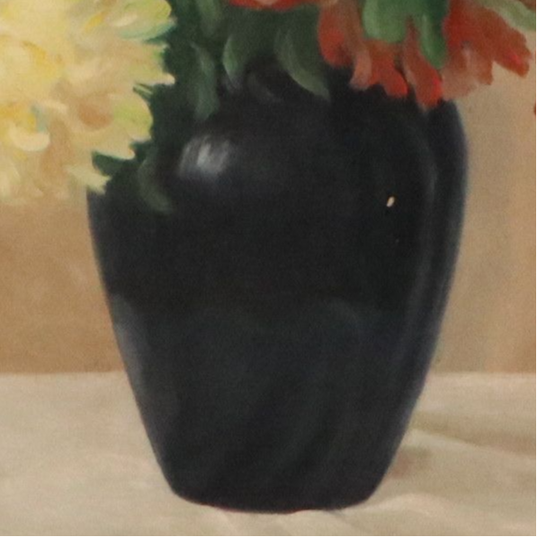 Martha Phillips Floral Still Life Oil Painting, Circa Mid-20th Century