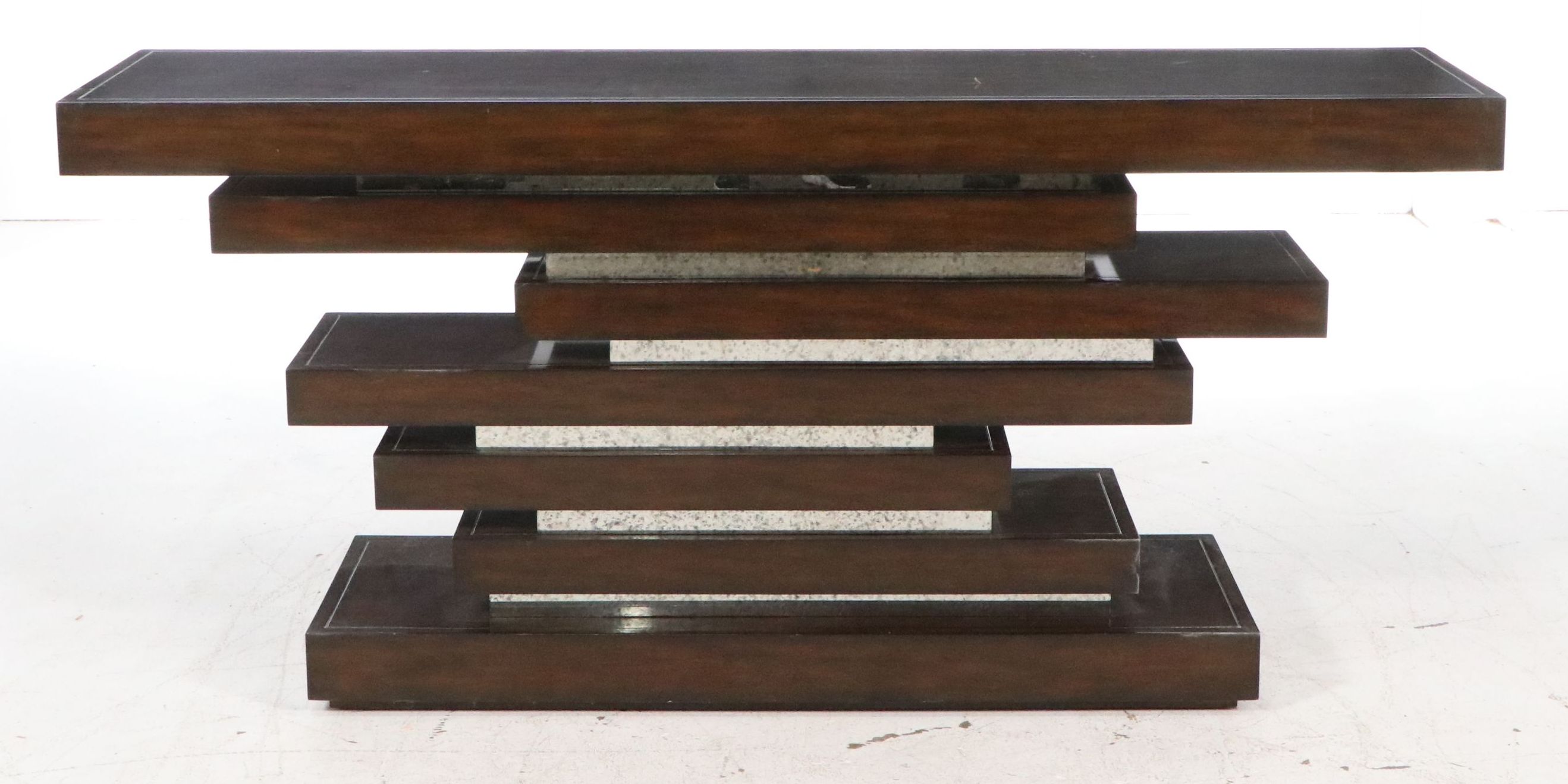 Contemporary Modern Tiered Console Table