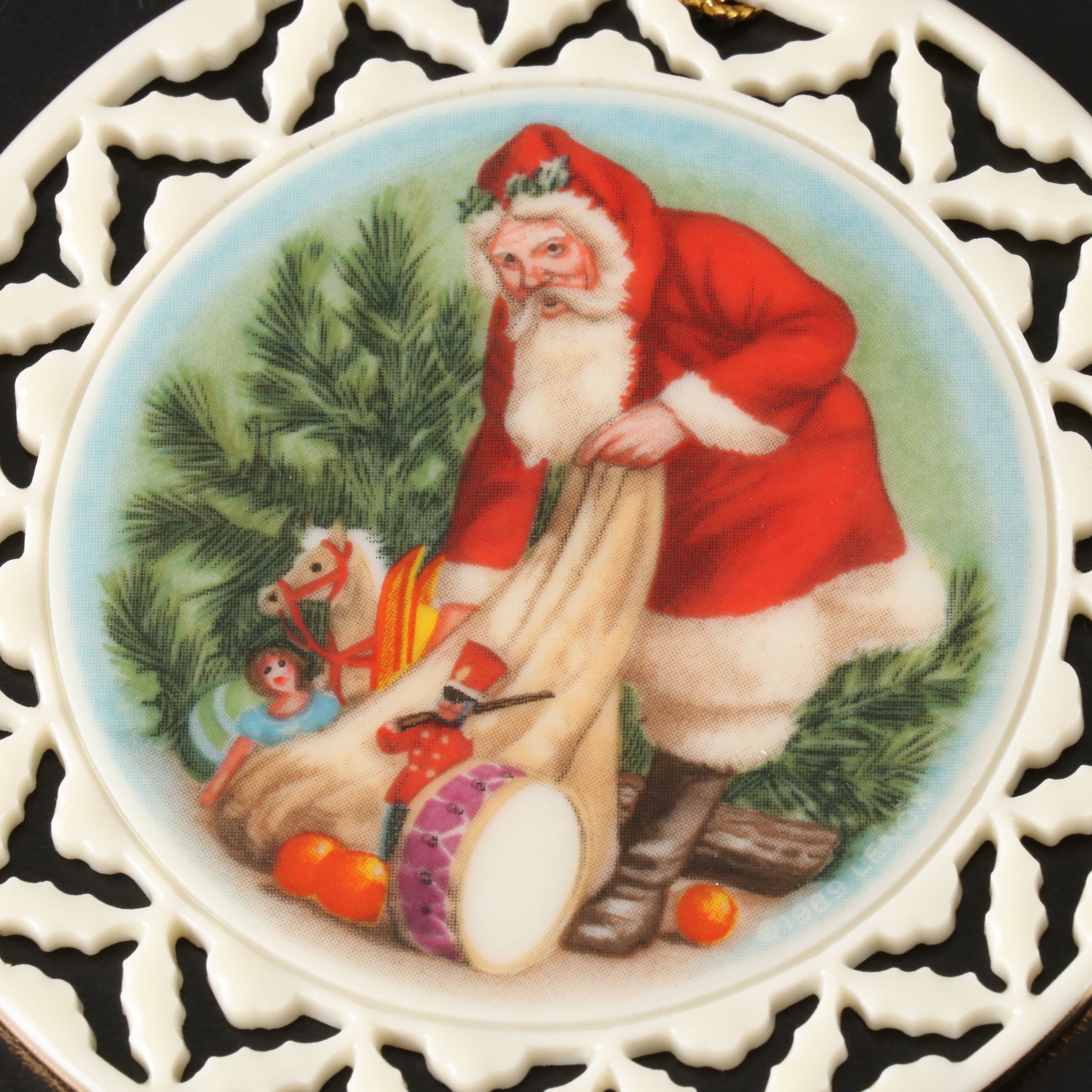 Lenox "Florentine & Pearl" Spire Ornament with More Porcelain Ornaments