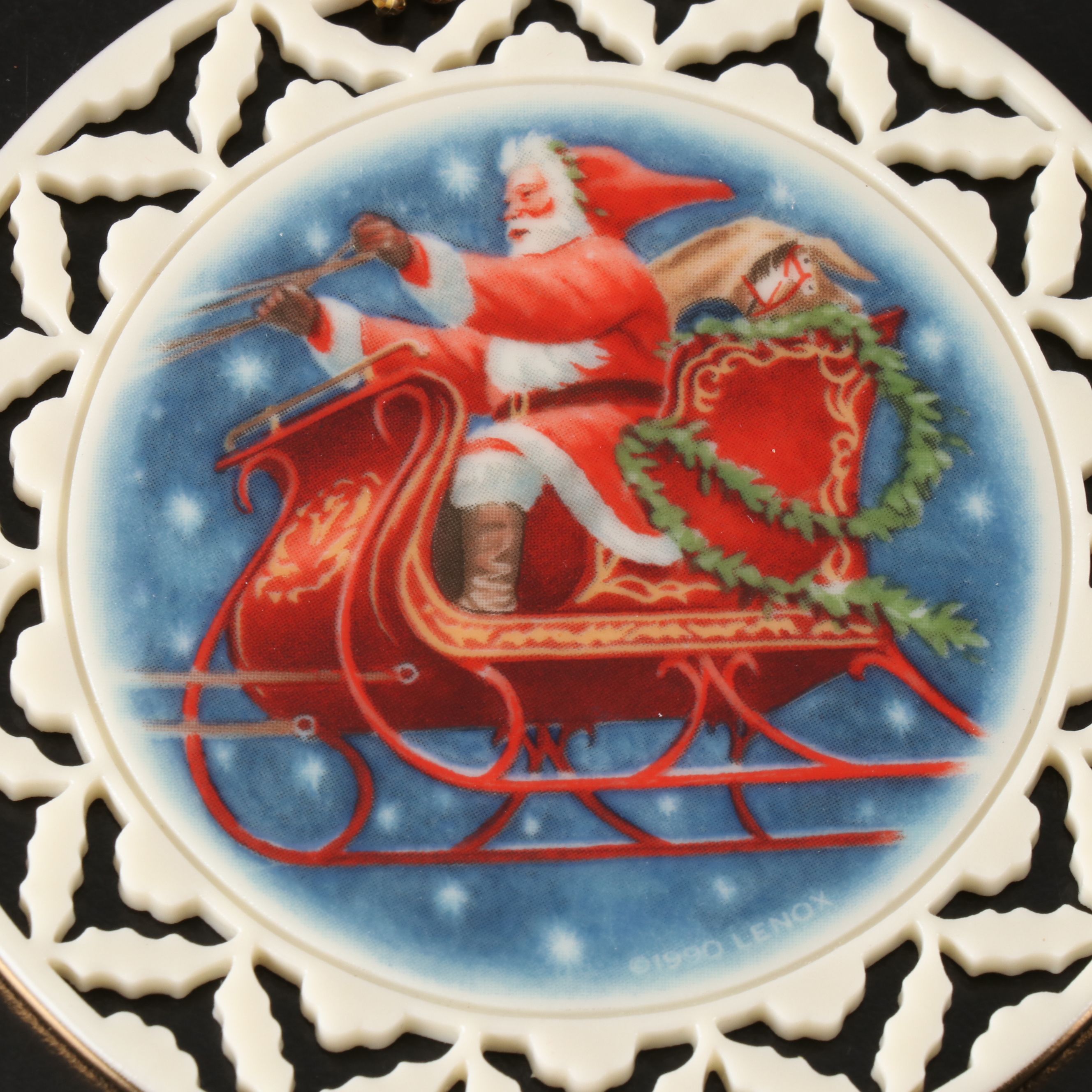 Lenox "Florentine & Pearl" Spire Ornament with More Porcelain Ornaments