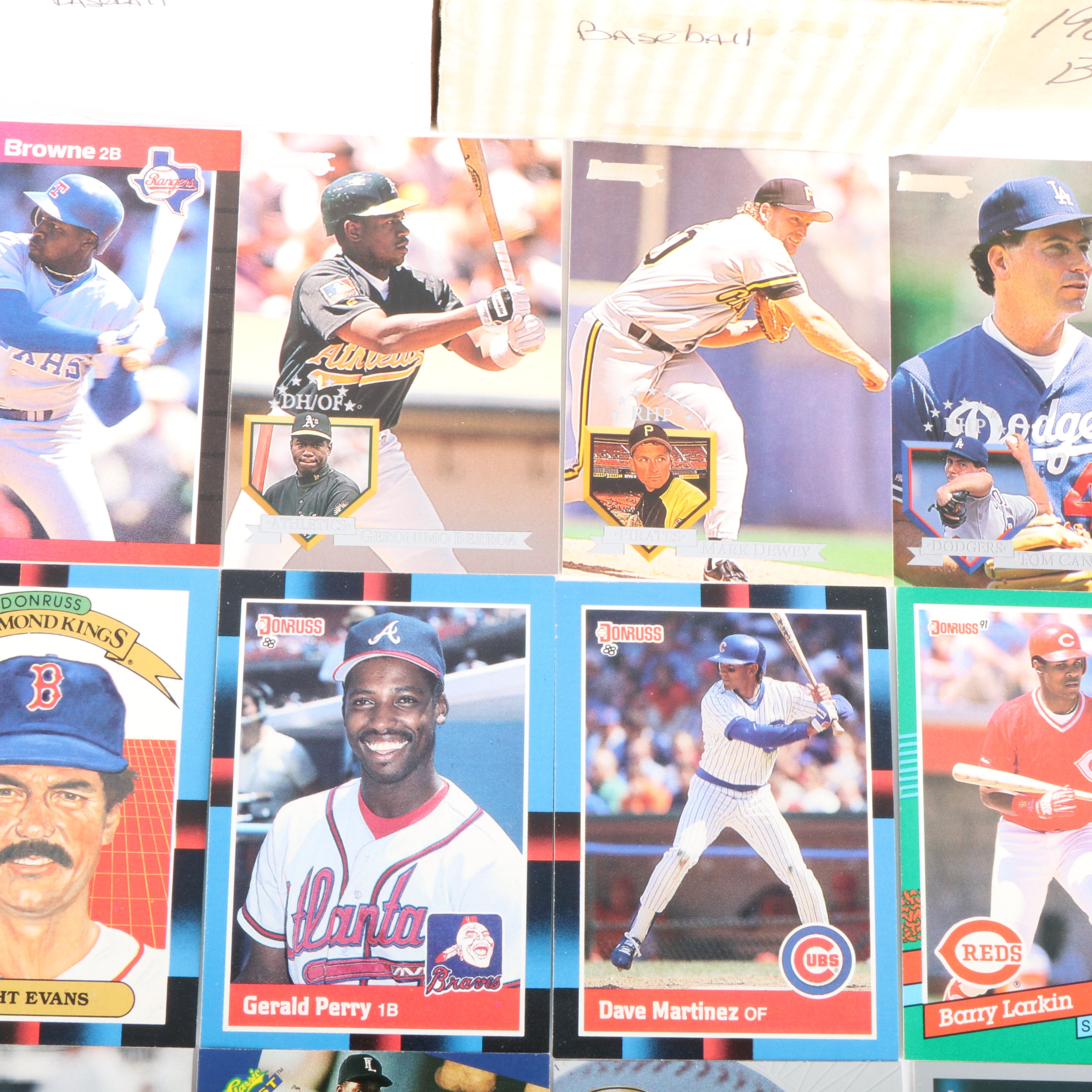 Six Boxes of Baseball Cards, 1980s to 2000s, Approximately 4,400 Cards Total