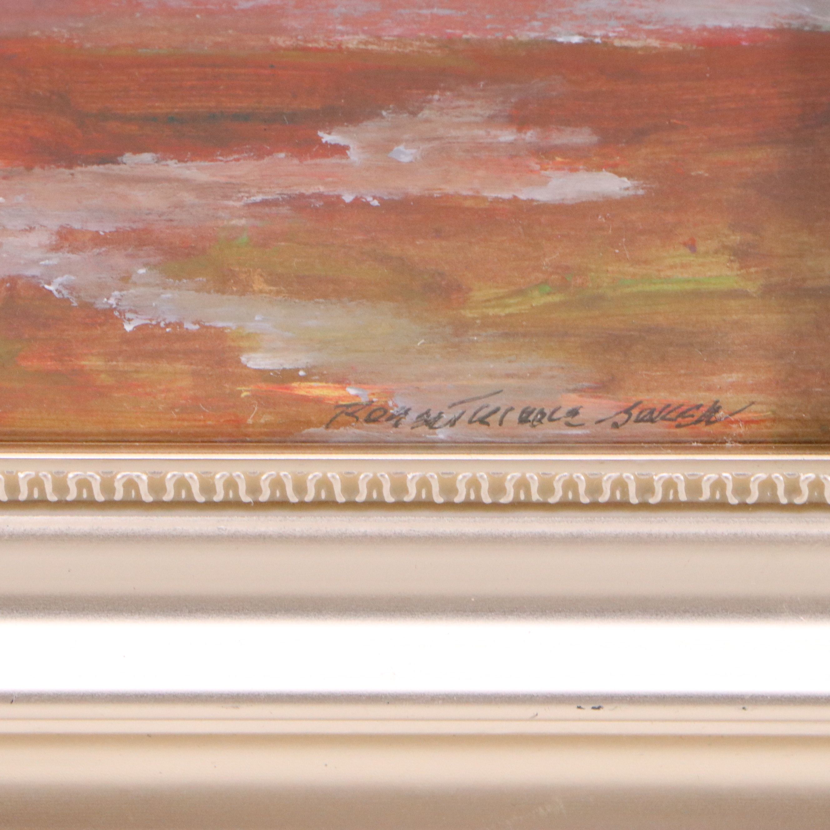 Robert Riddle Baker Acrylic Painting "After the Rain," 2025