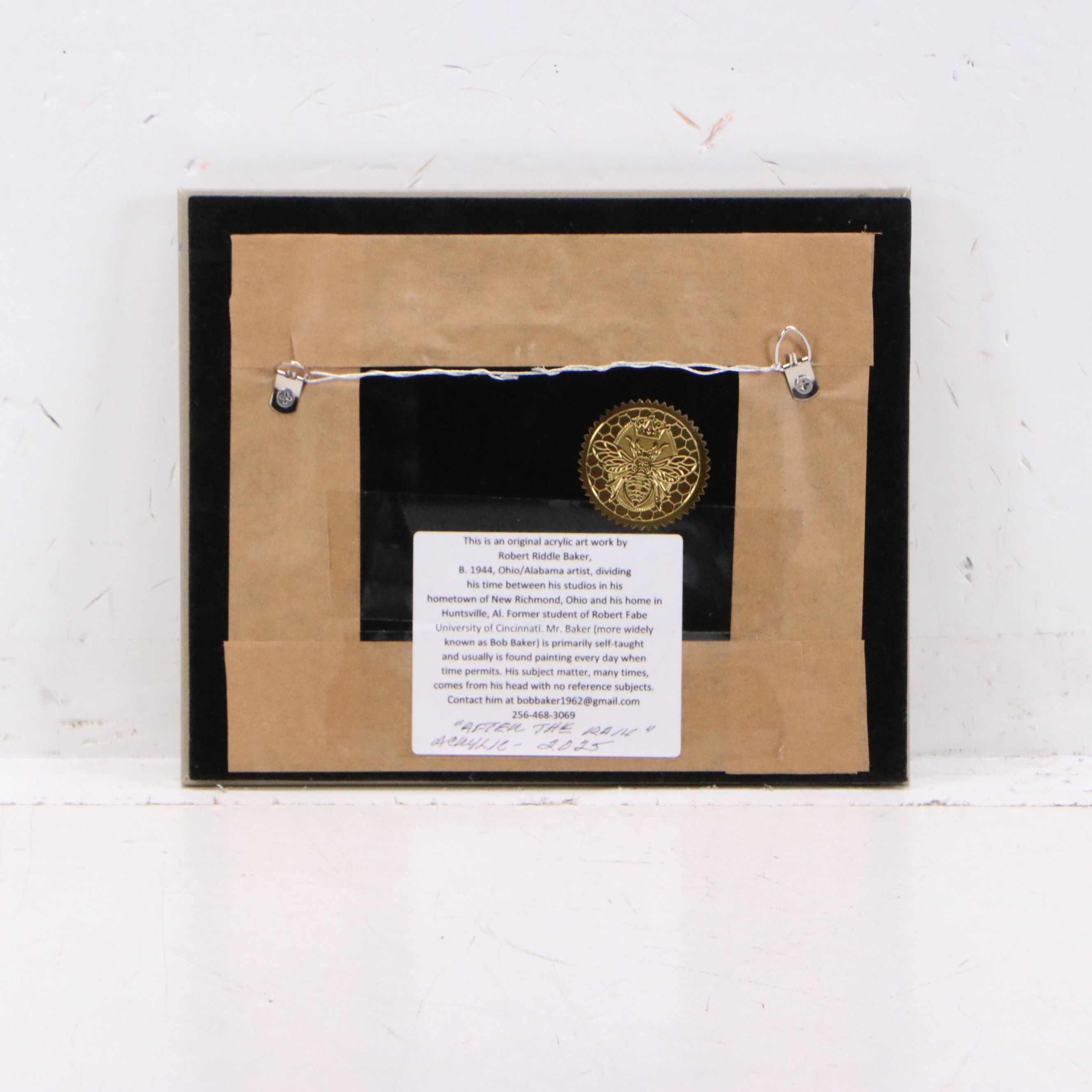 Robert Riddle Baker Acrylic Painting "After the Rain," 2025