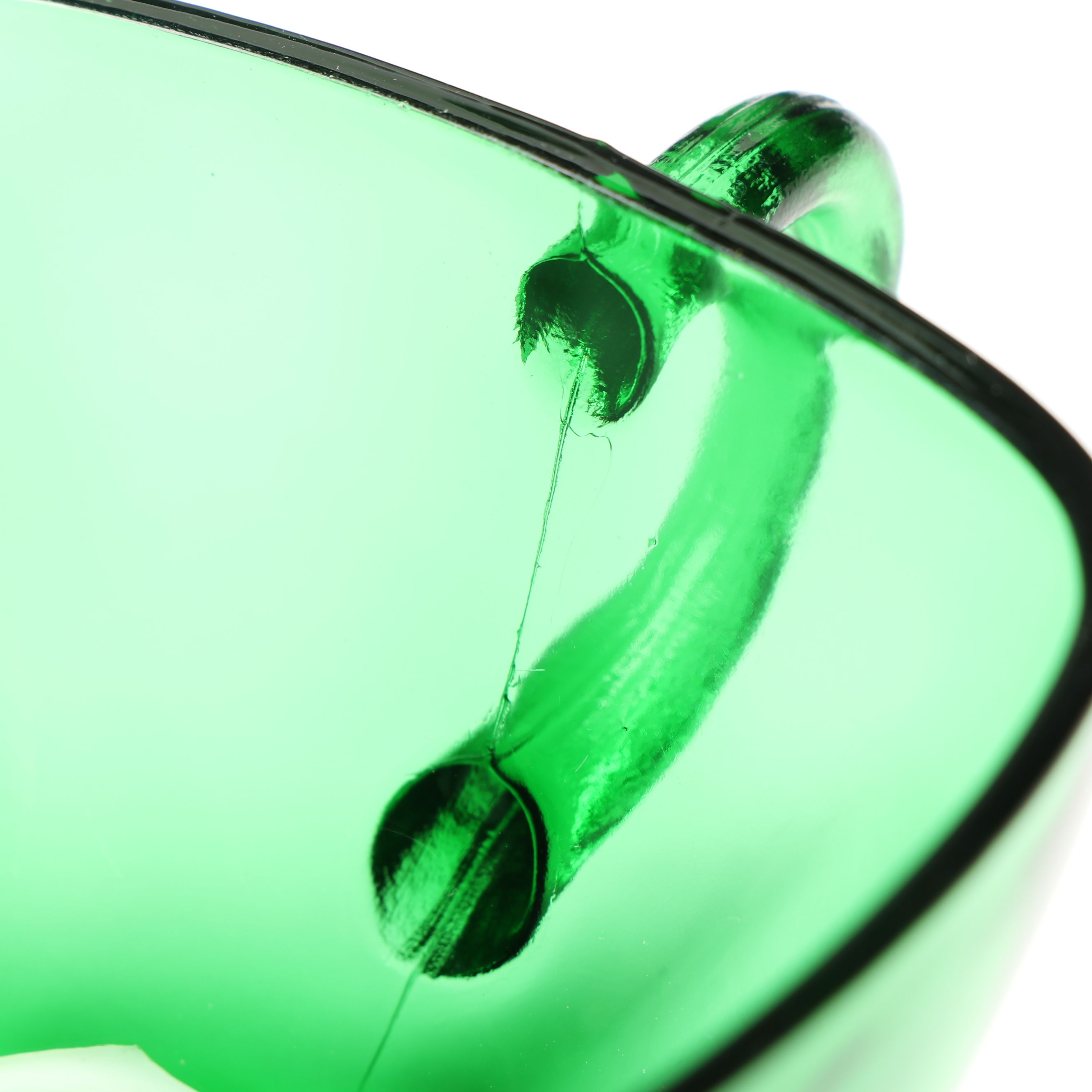 Anchor Hocking "Charm" Glass Dinnerware with Green Vereco Cups