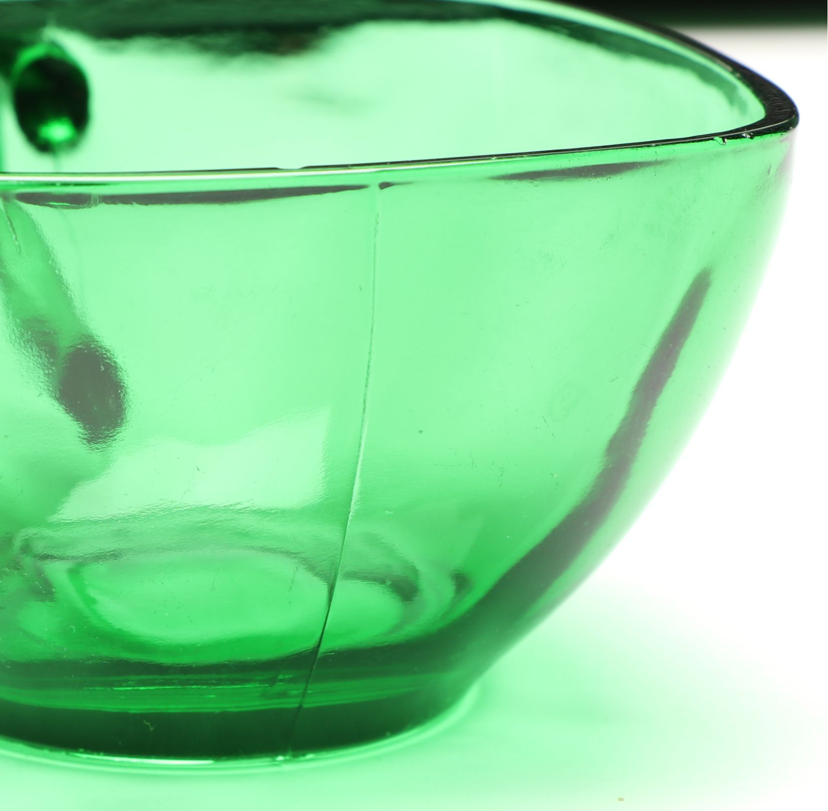 Anchor Hocking "Charm" Glass Dinnerware with Green Vereco Cups