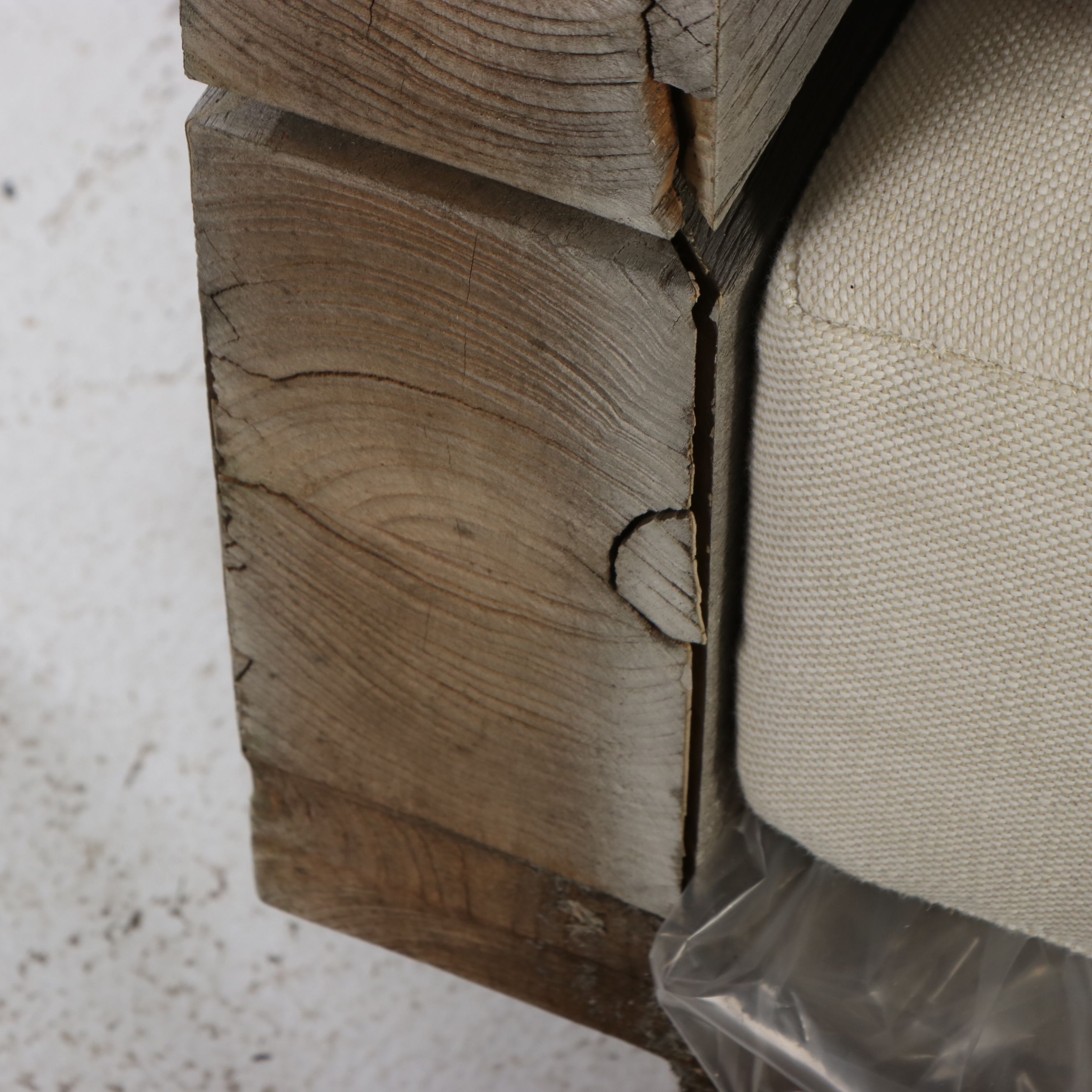 Restoration Hardware "Menorca" Teak Sectional Sofa and Coffee Table