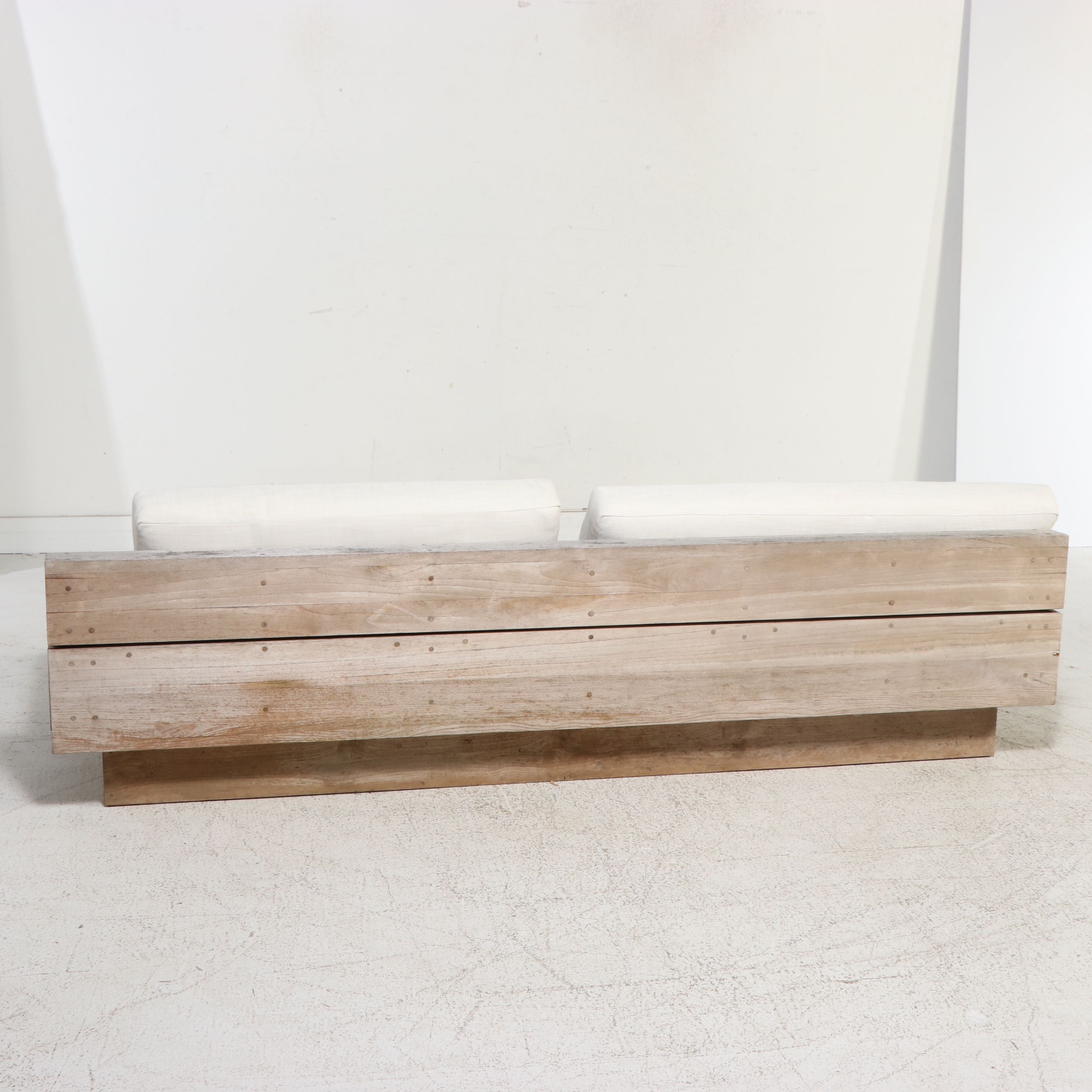 Restoration Hardware "Menorca" Teak Sectional Sofa and Coffee Table