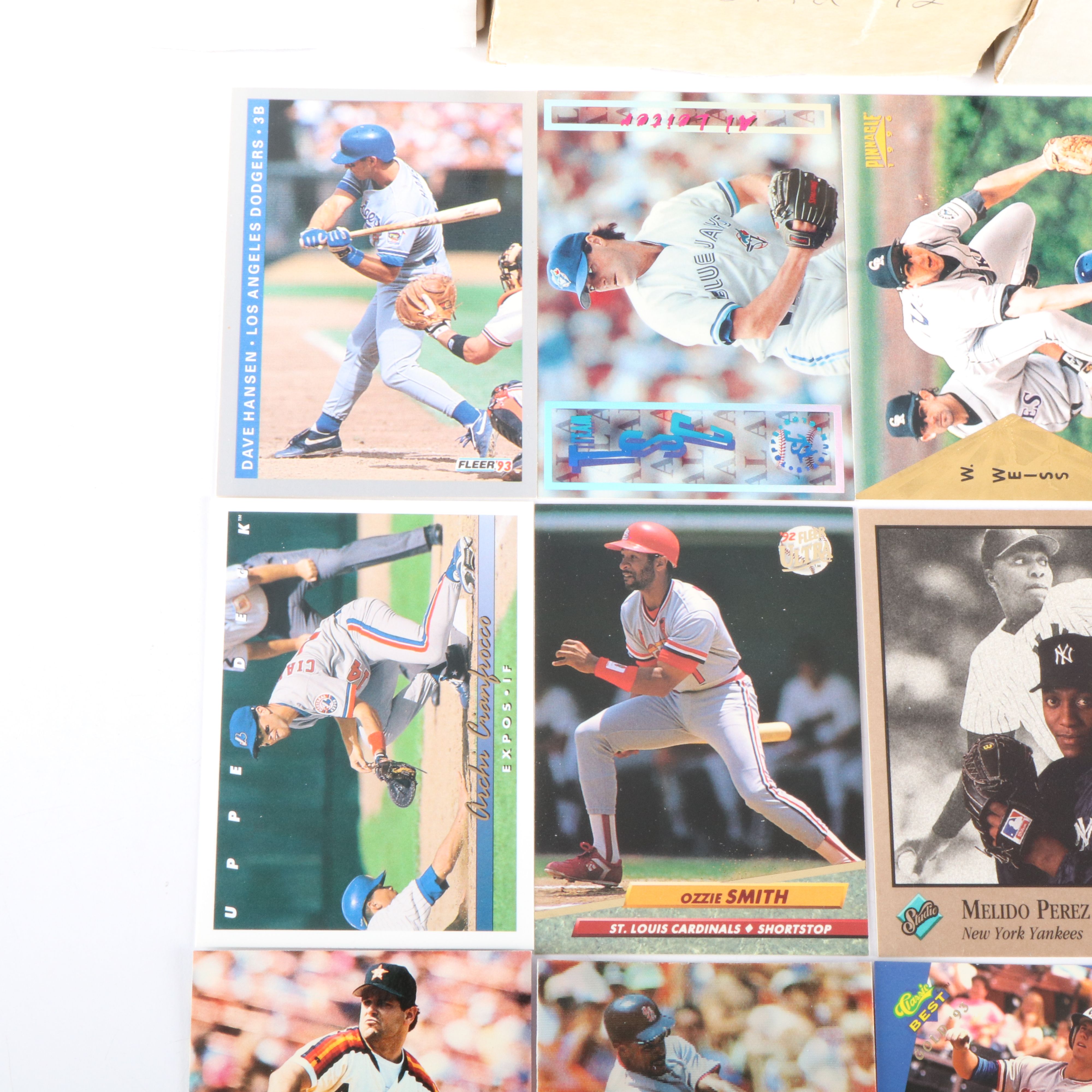 Six Boxes of Baseball Cards, Mainly 1990s, Approximately 4,000 Cards Total
