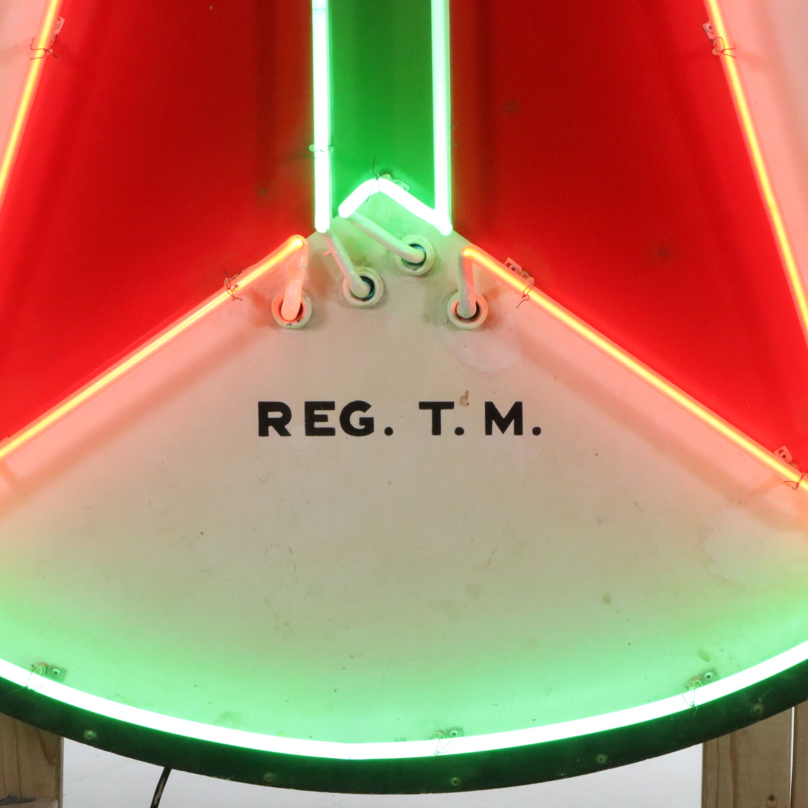 Vintage Single-Sided "Texaco" Porcelain Neon Advertising Sign