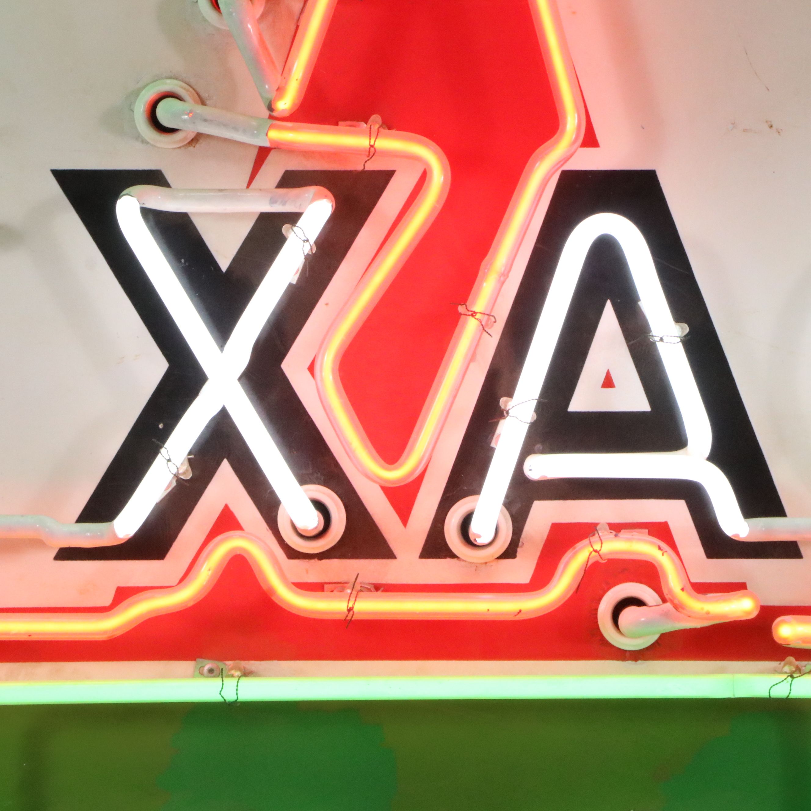 Vintage Single-Sided "Texaco" Porcelain Neon Advertising Sign