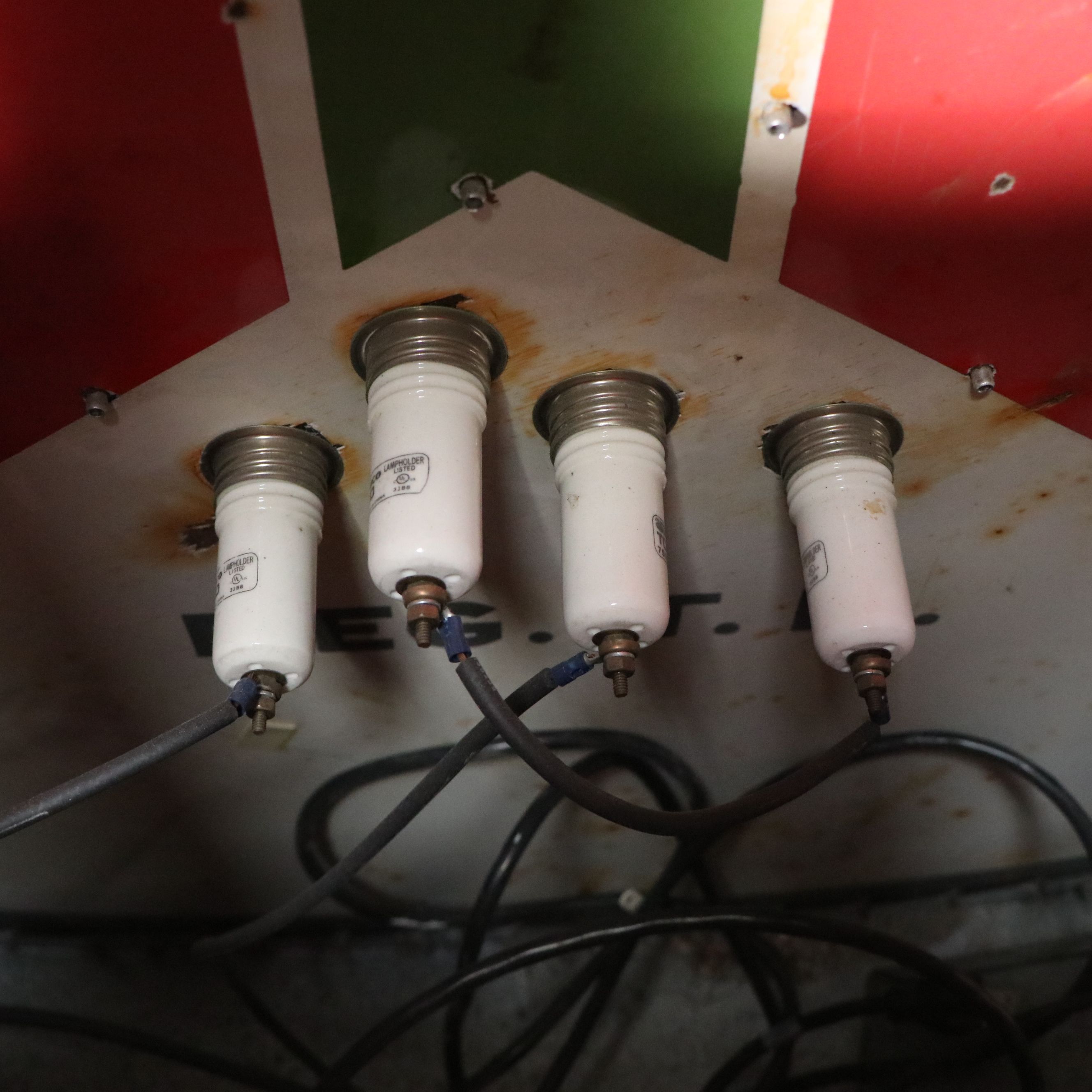 Vintage Single-Sided "Texaco" Porcelain Neon Advertising Sign