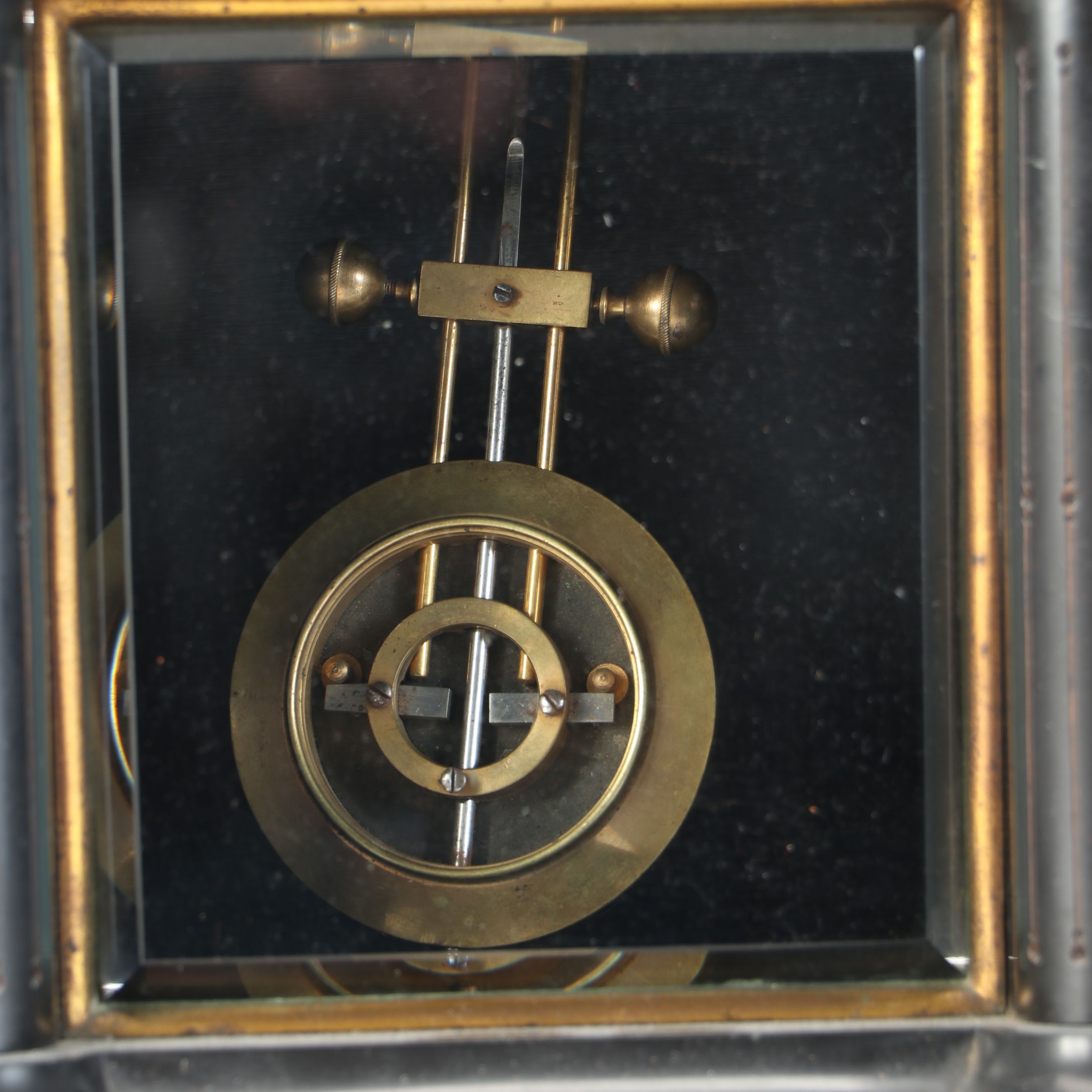 French Style Etched Gilt Slate Mantel Clock, Late 19th/Early 20th Century