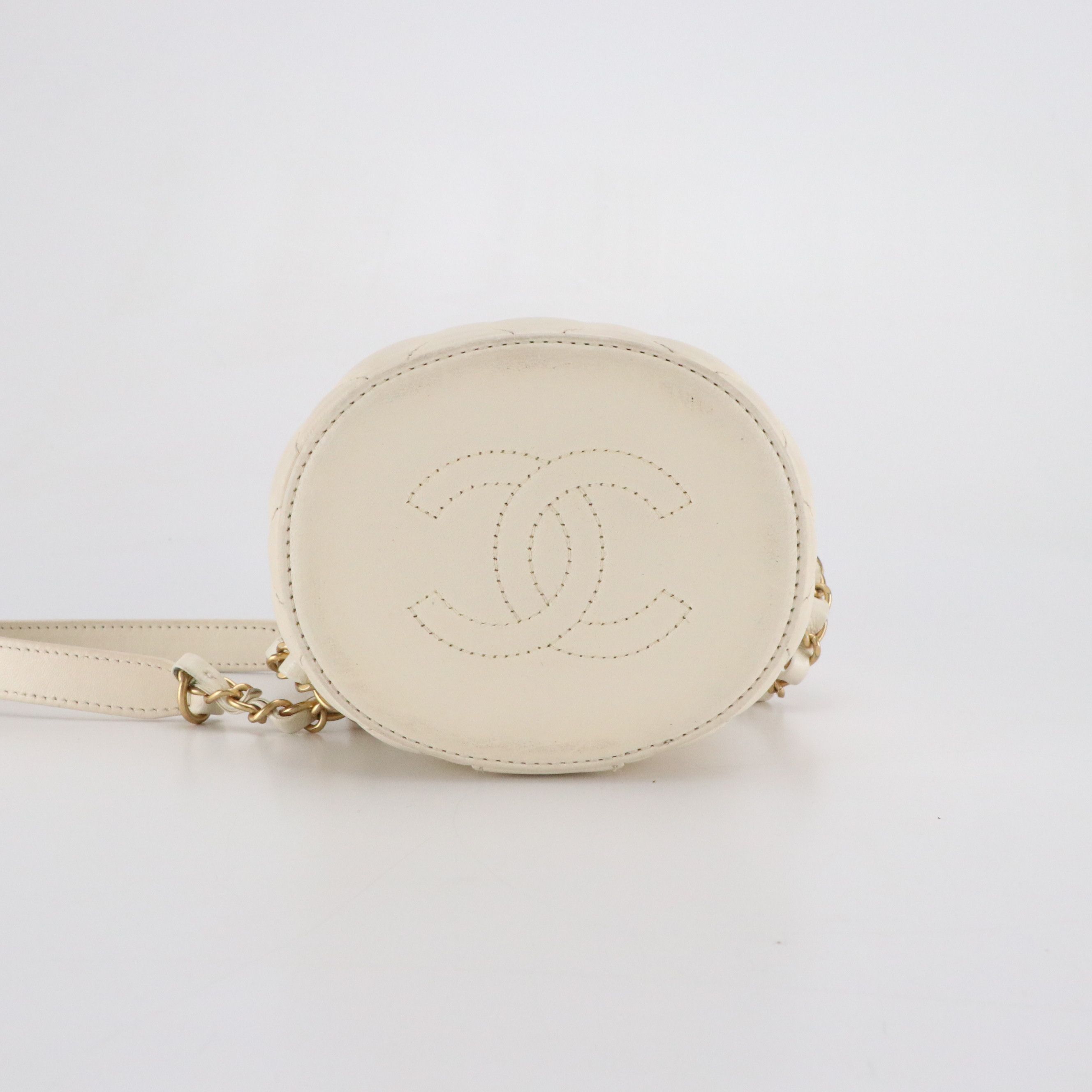 Chanel CC Small Vanity Crown Box Bag in Quilted Lambskin Leather