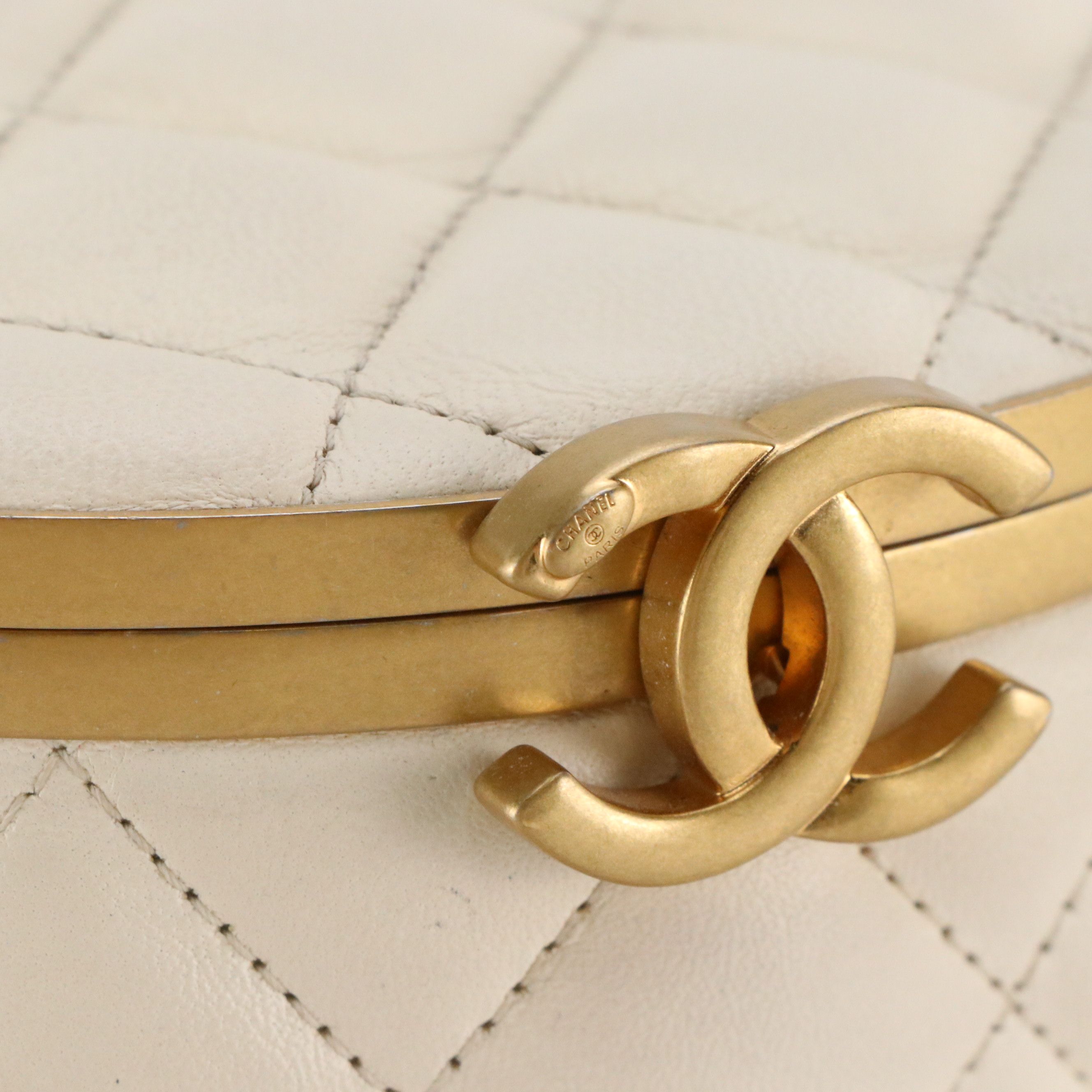 Chanel CC Small Vanity Crown Box Bag in Quilted Lambskin Leather