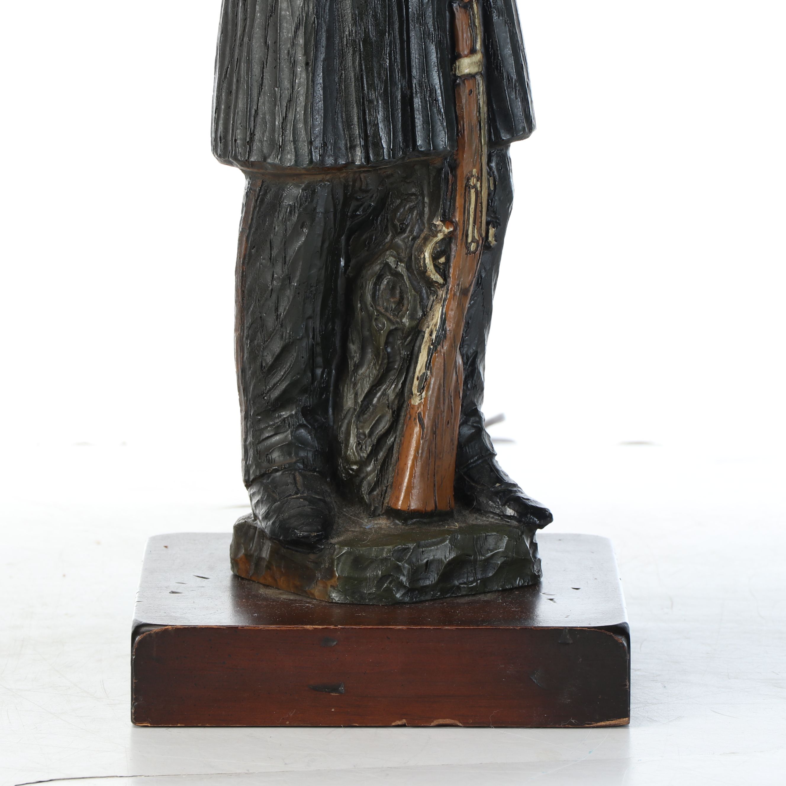 American Civil War Union and Confederate Soldier Table Lamps, Late 20th C.