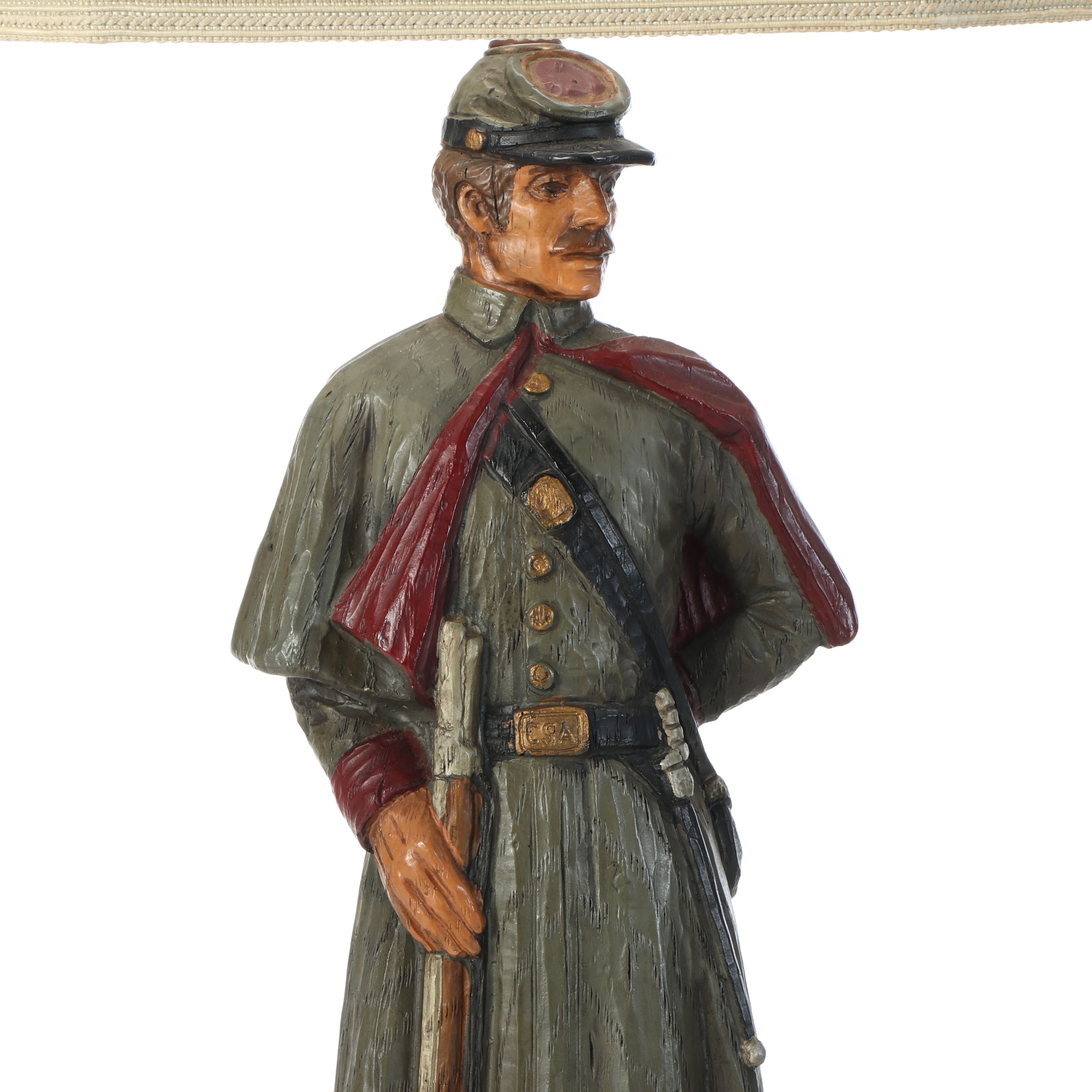 American Civil War Union and Confederate Soldier Table Lamps, Late 20th C.