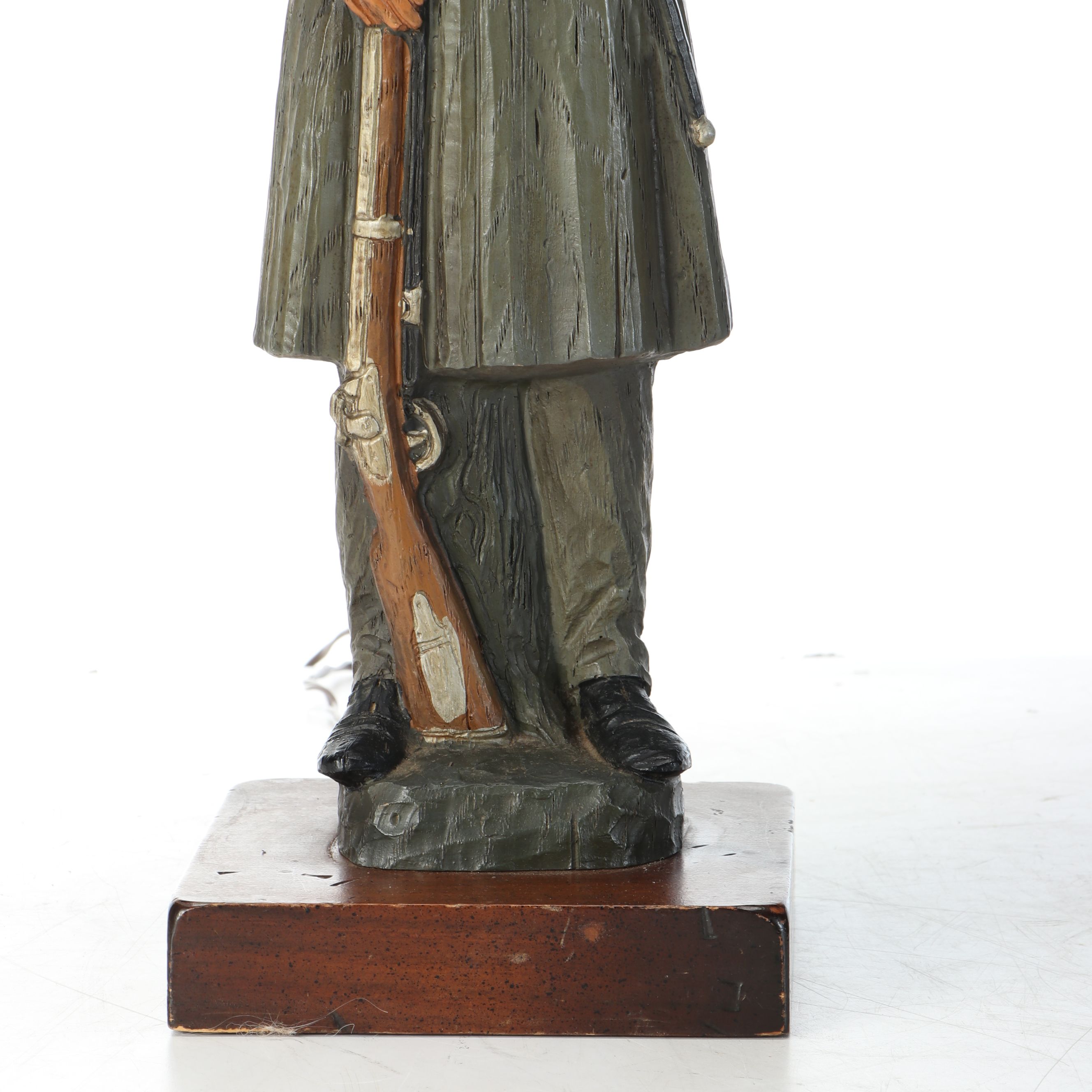 American Civil War Union and Confederate Soldier Table Lamps, Late 20th C.