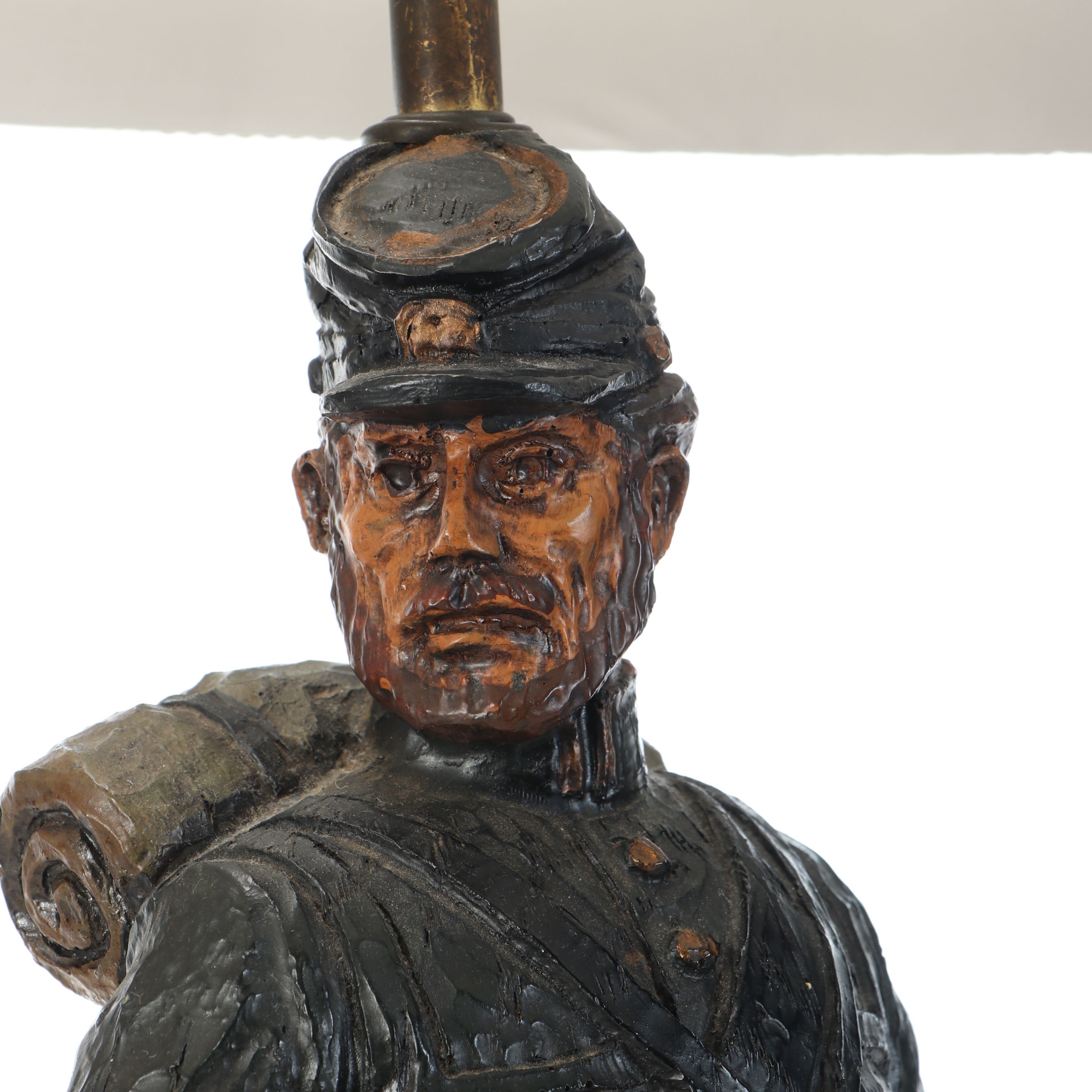 American Civil War Union and Confederate Soldier Table Lamps, Late 20th C.