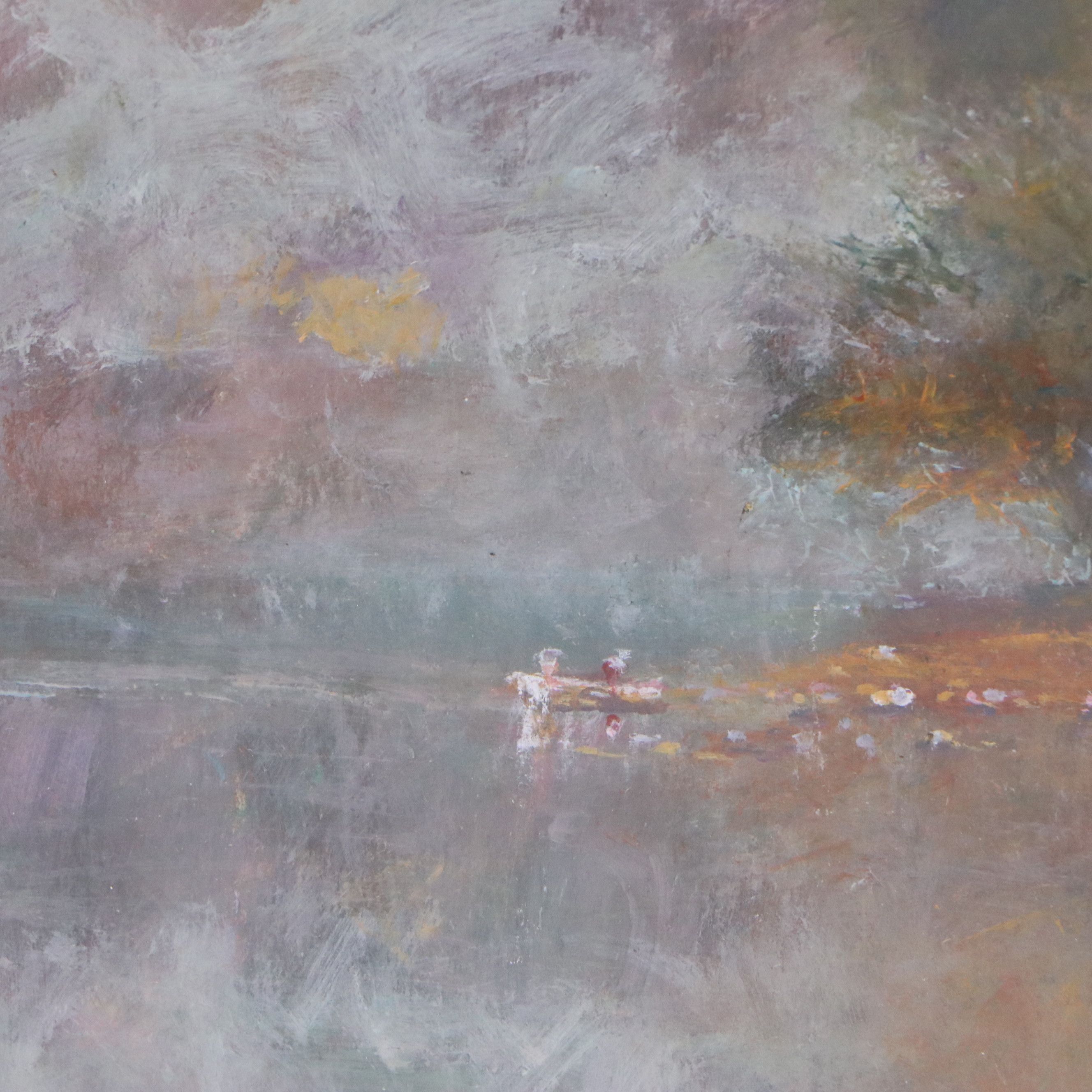 Robert Riddle Baker Acrylic Painting "Boating Day," 2025